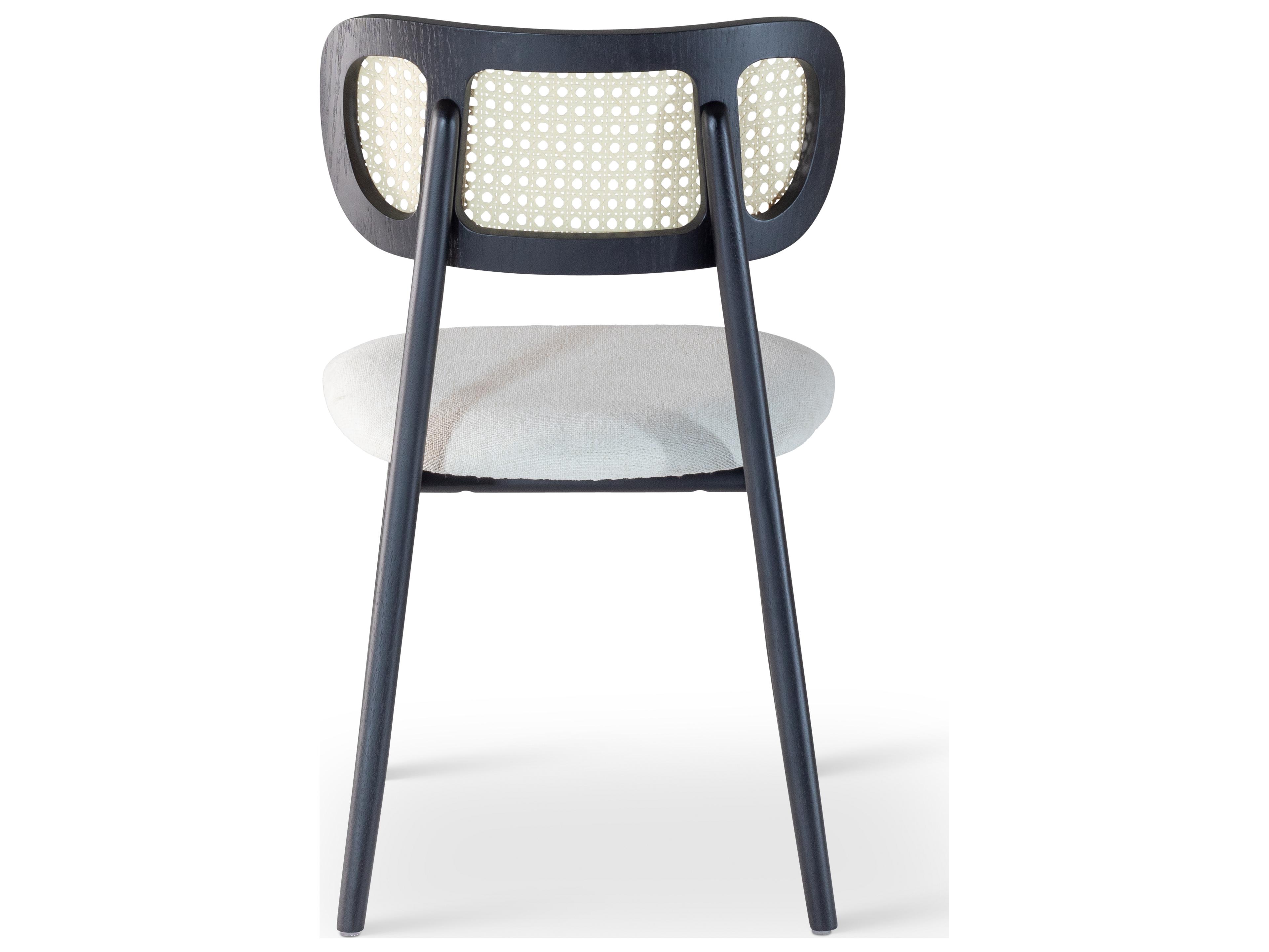 Urbia Modern Brazilian Black Upholstered Armless Dining Chair