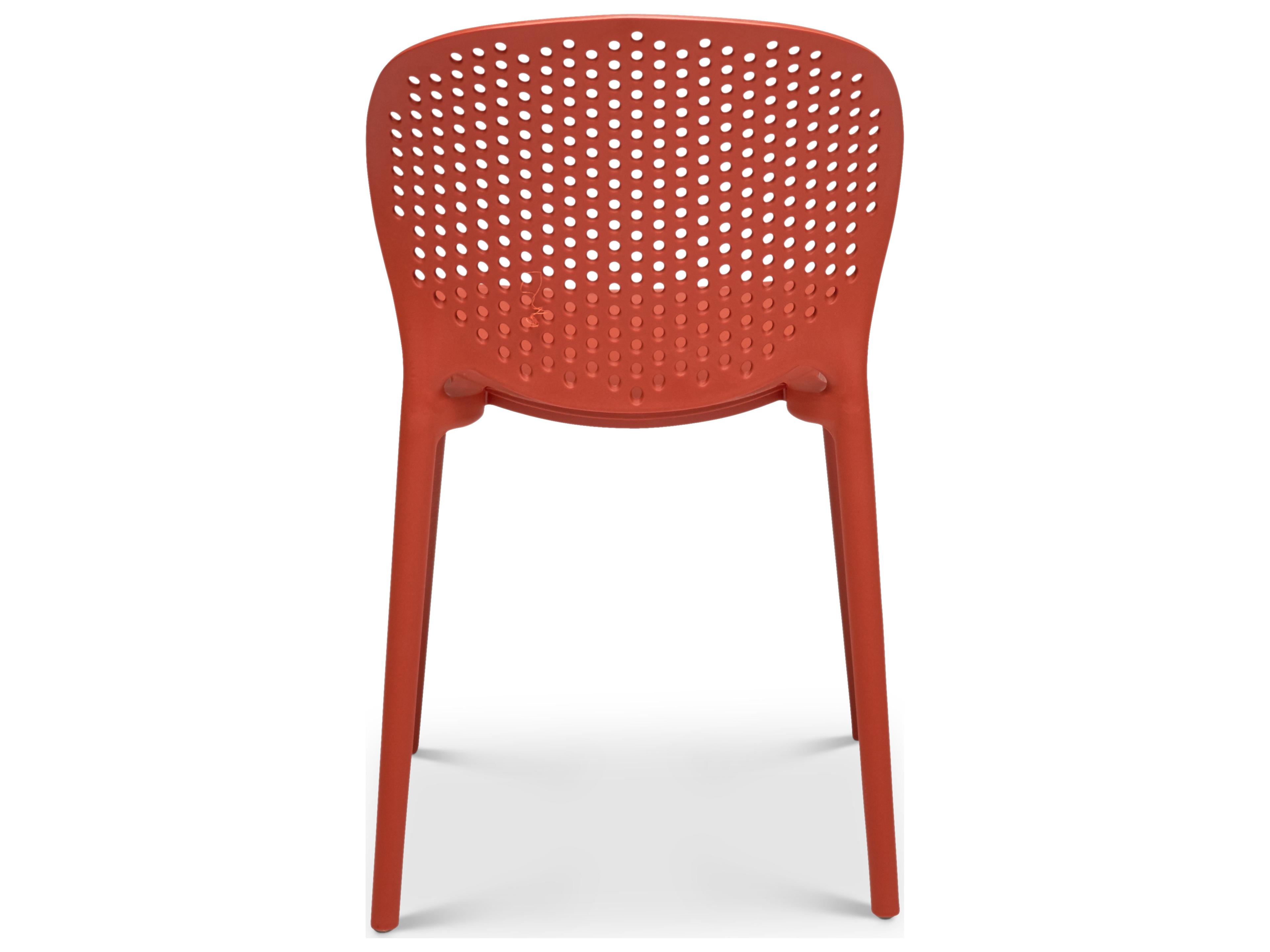 Urbia Metro Bailey Side Chair Set of 4 Dark Orange Seat