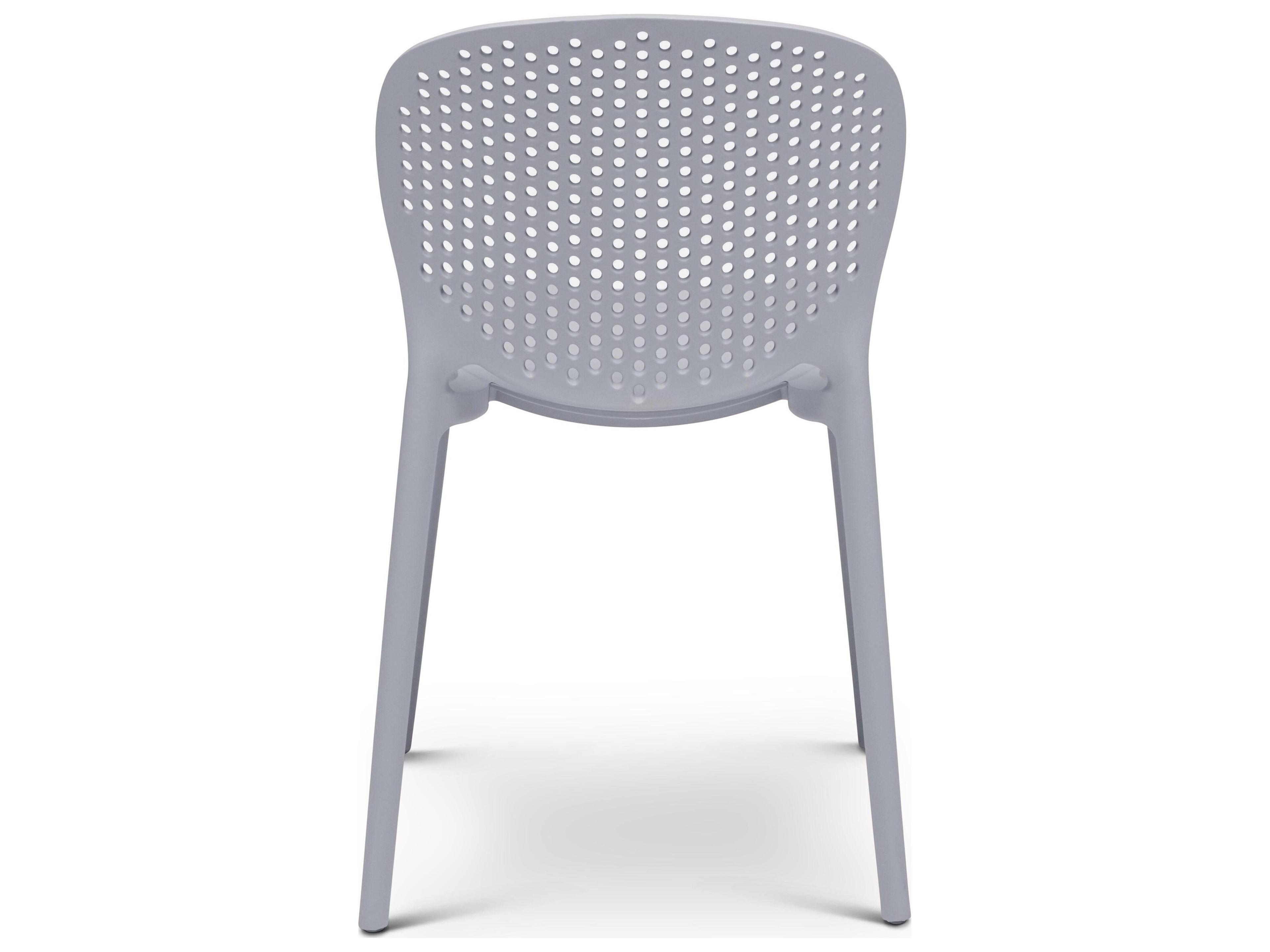 Urbia Metro Bailey Side Chair Set of 4 Light Grey Seat