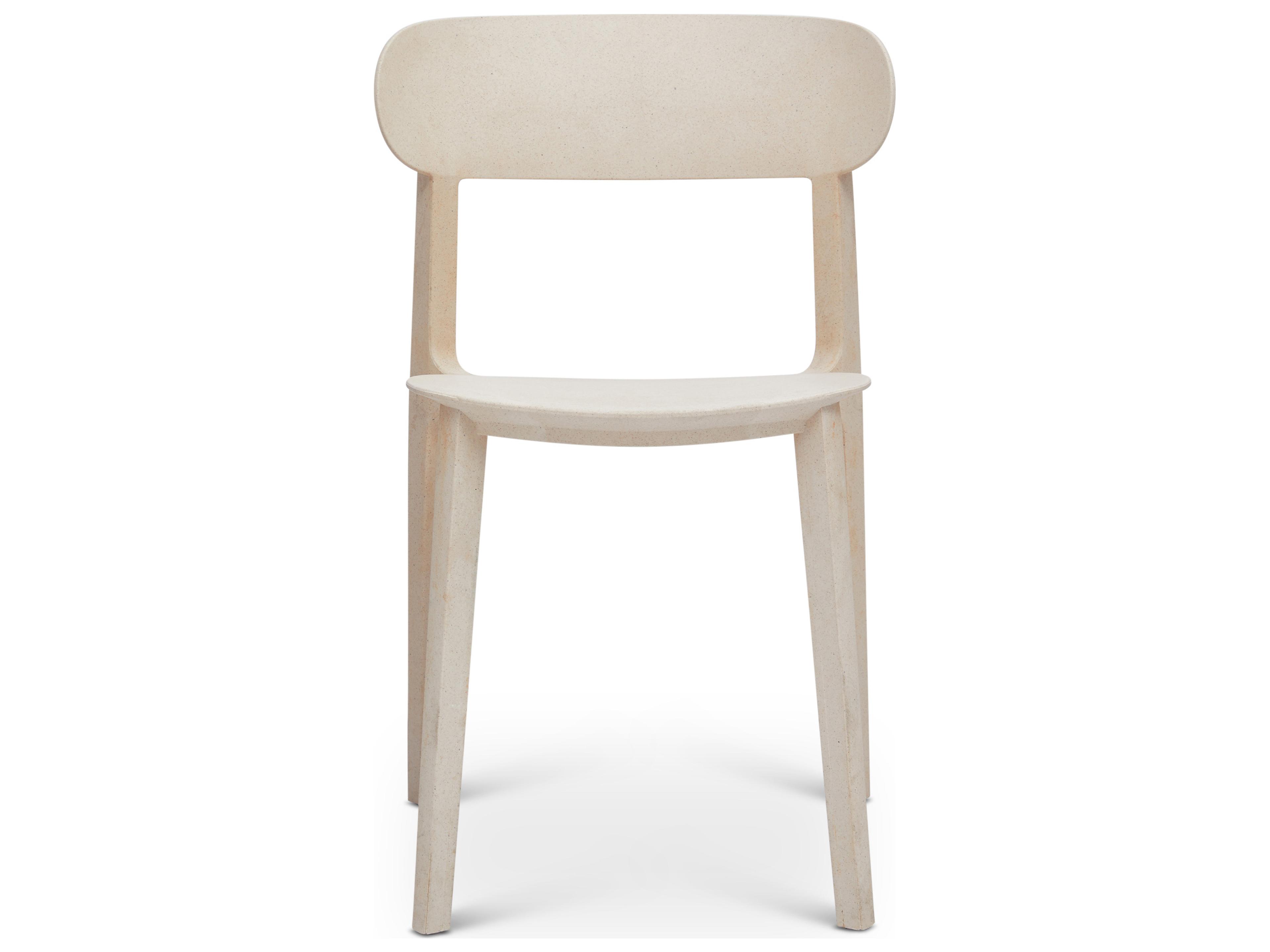 Urbia Metro Spencer Eco-Friendly Outdoor Stacking Chair Set of 4 Beige