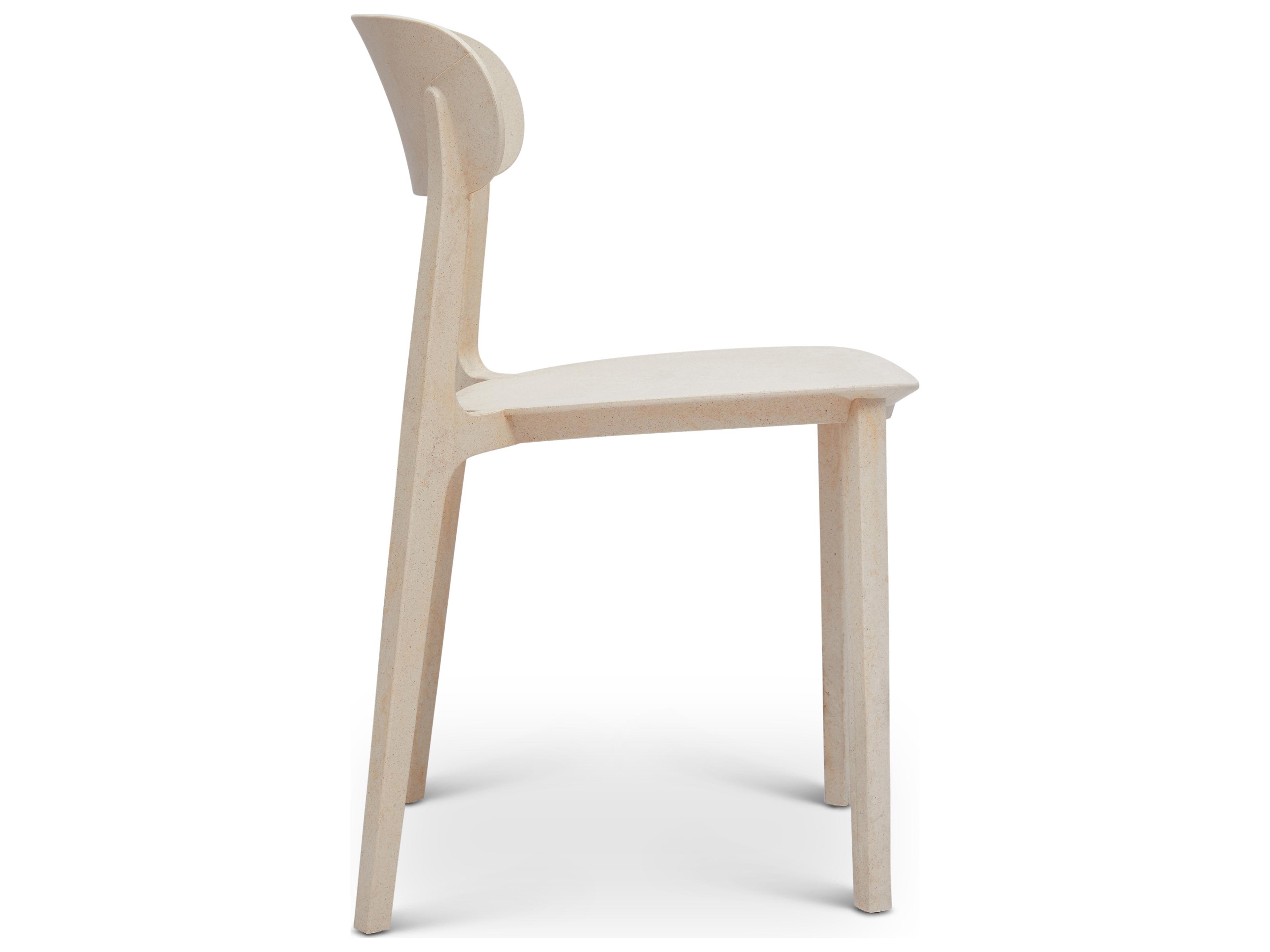 Urbia Metro Spencer Eco-Friendly Outdoor Stacking Chair Set of 4 Beige