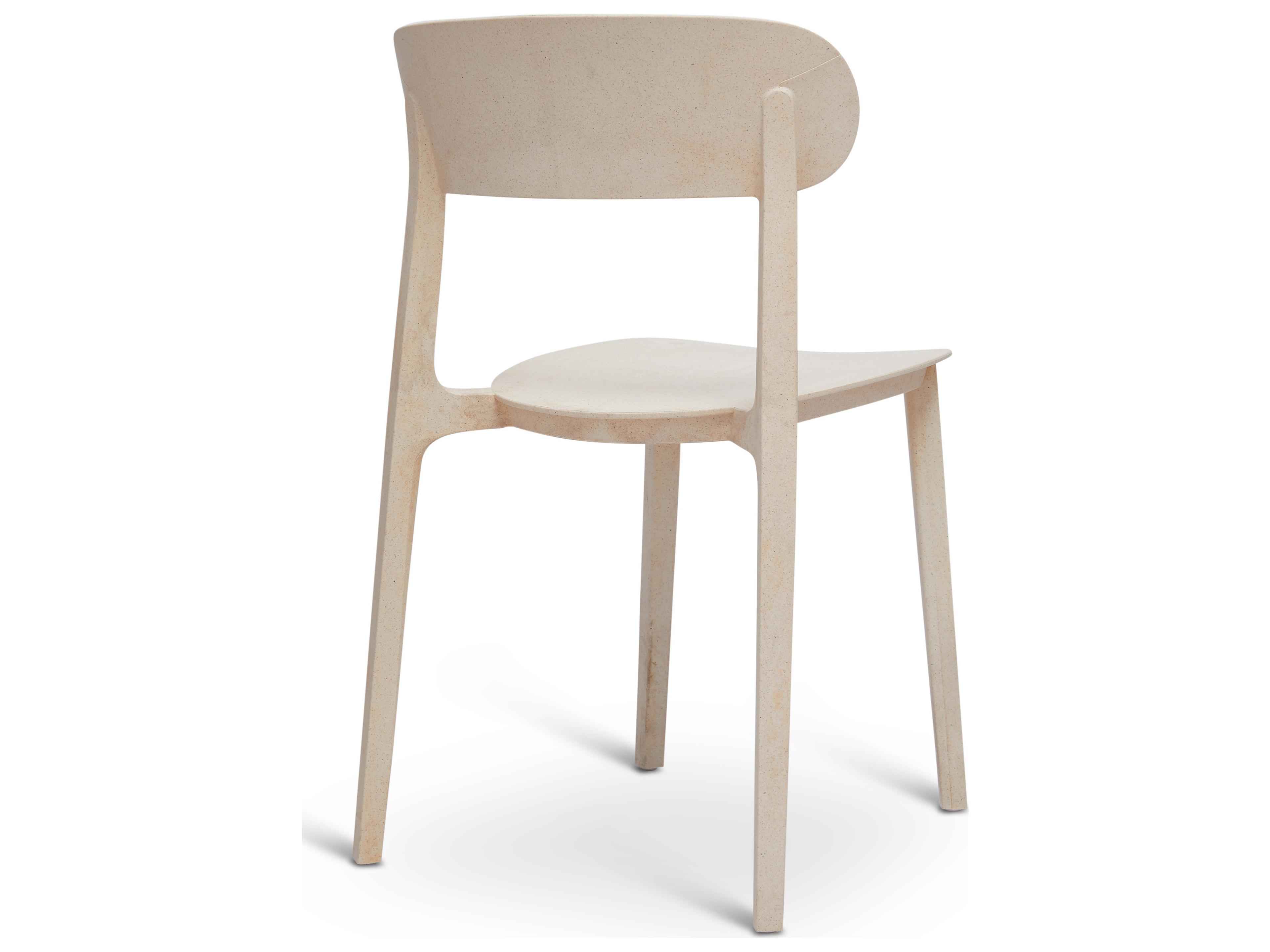 Urbia Metro Spencer Eco-Friendly Outdoor Stacking Chair Set of 4 Beige