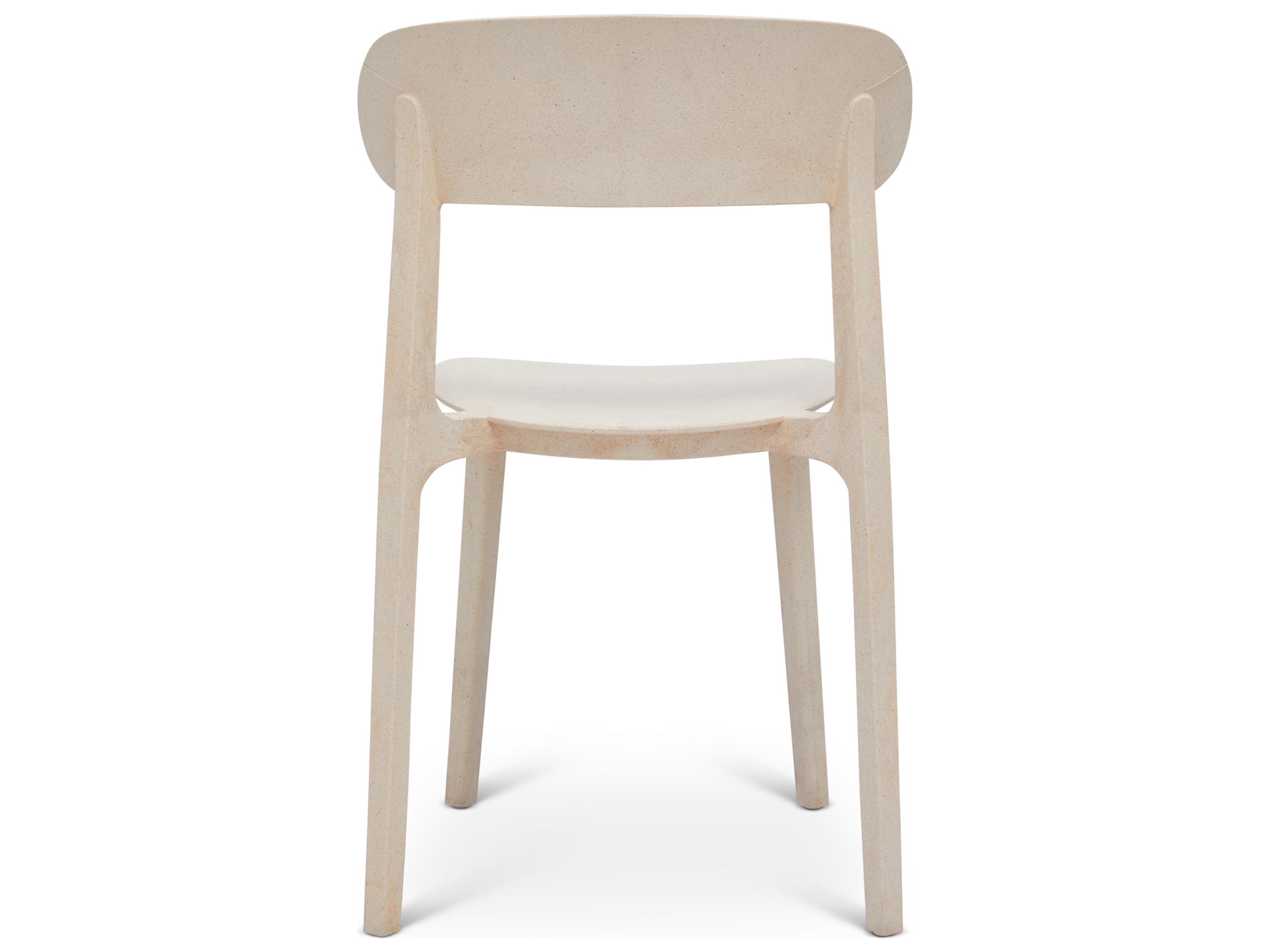Urbia Metro Spencer Eco-Friendly Outdoor Stacking Chair Set of 4 Beige