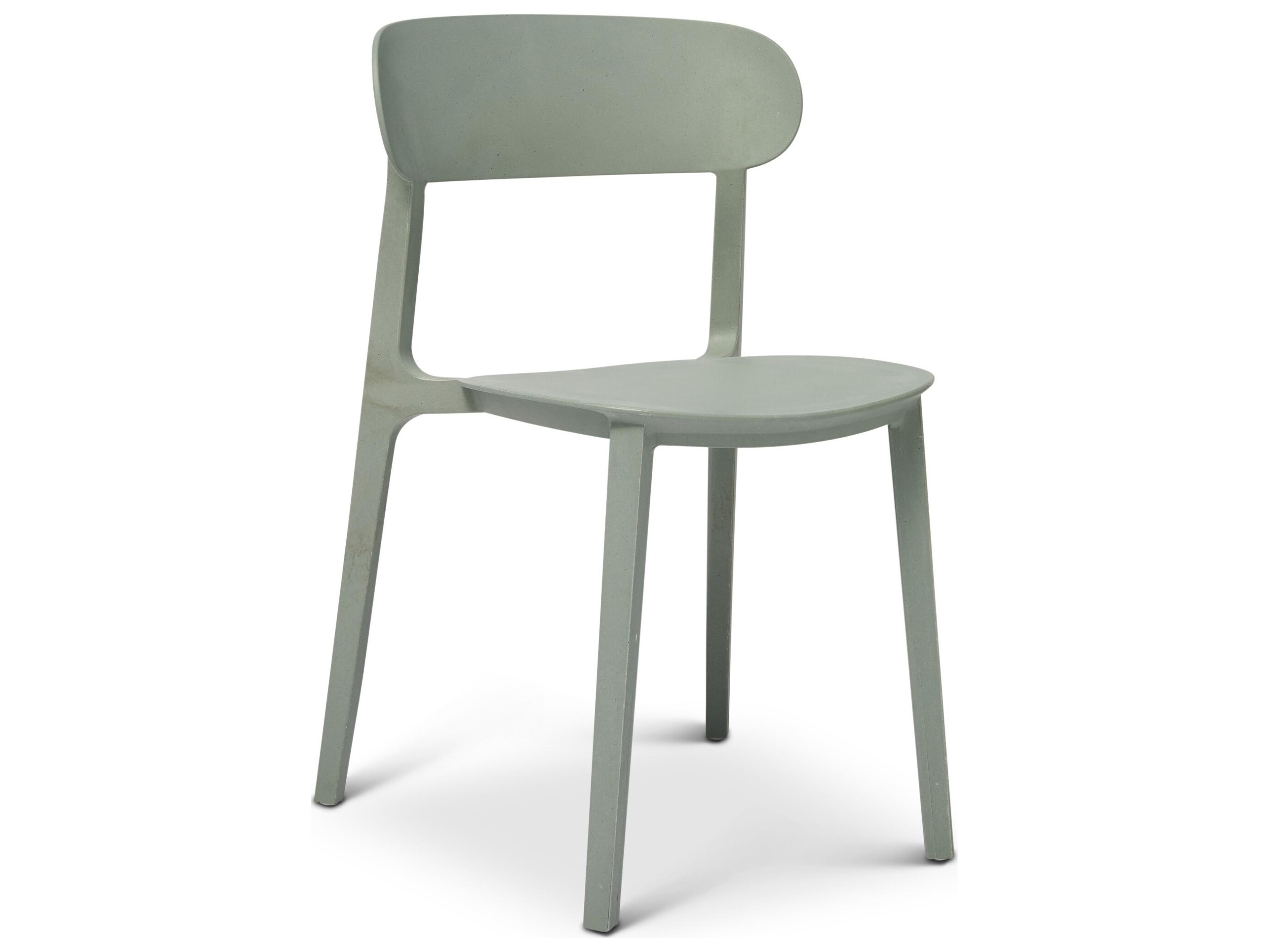 Metro Spencer Eco-Friendly Outdoor Stacking Chair Set of 4 Moss Grey