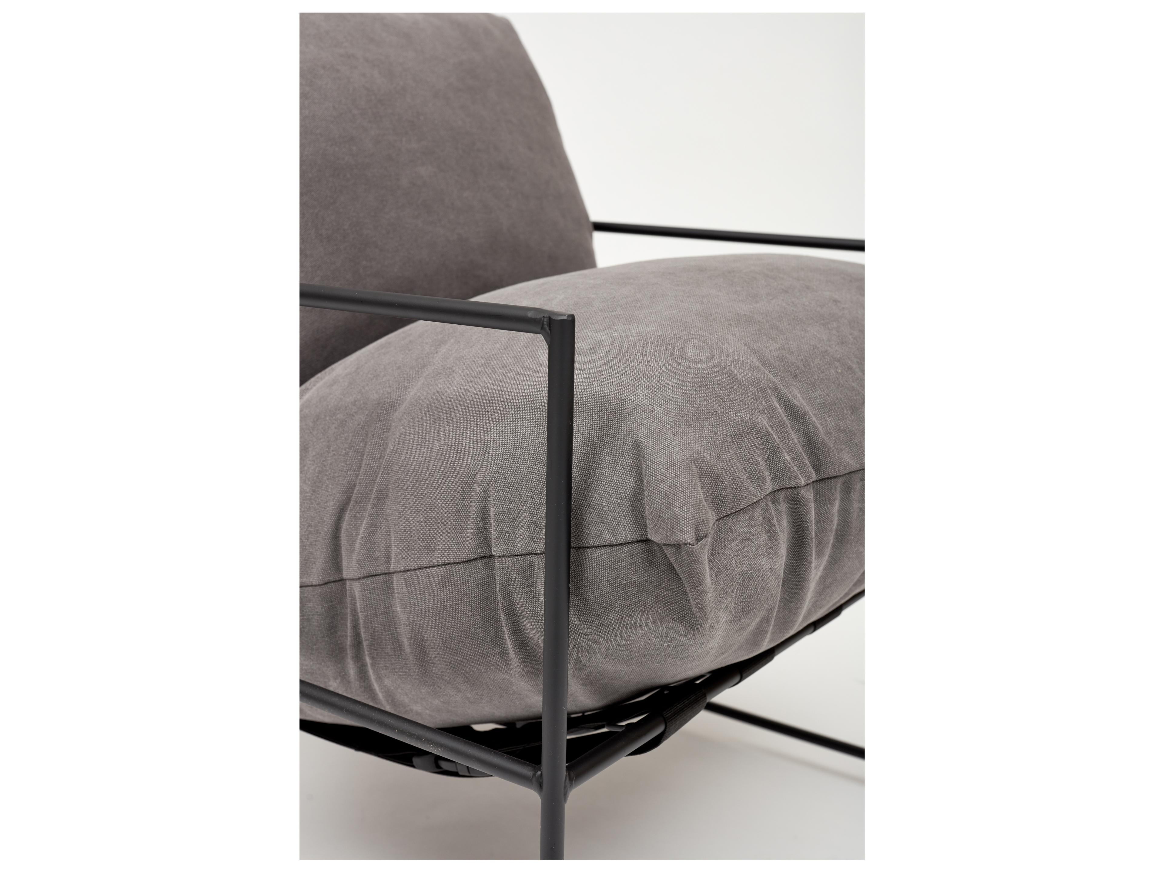 Urbia Metro Gray Fabric Accent Chair