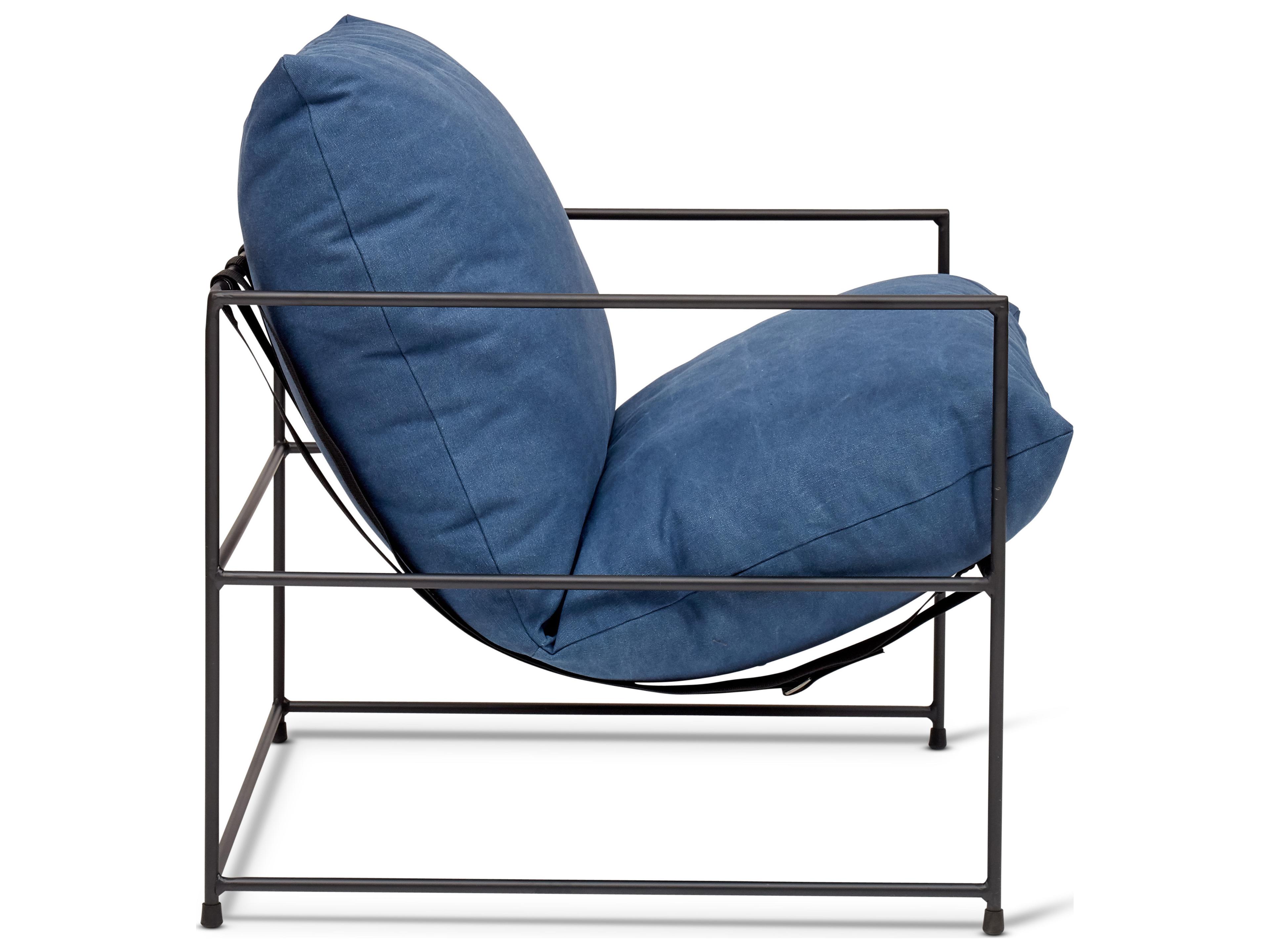 Urbia Metro Blue Fabric Accent Chair