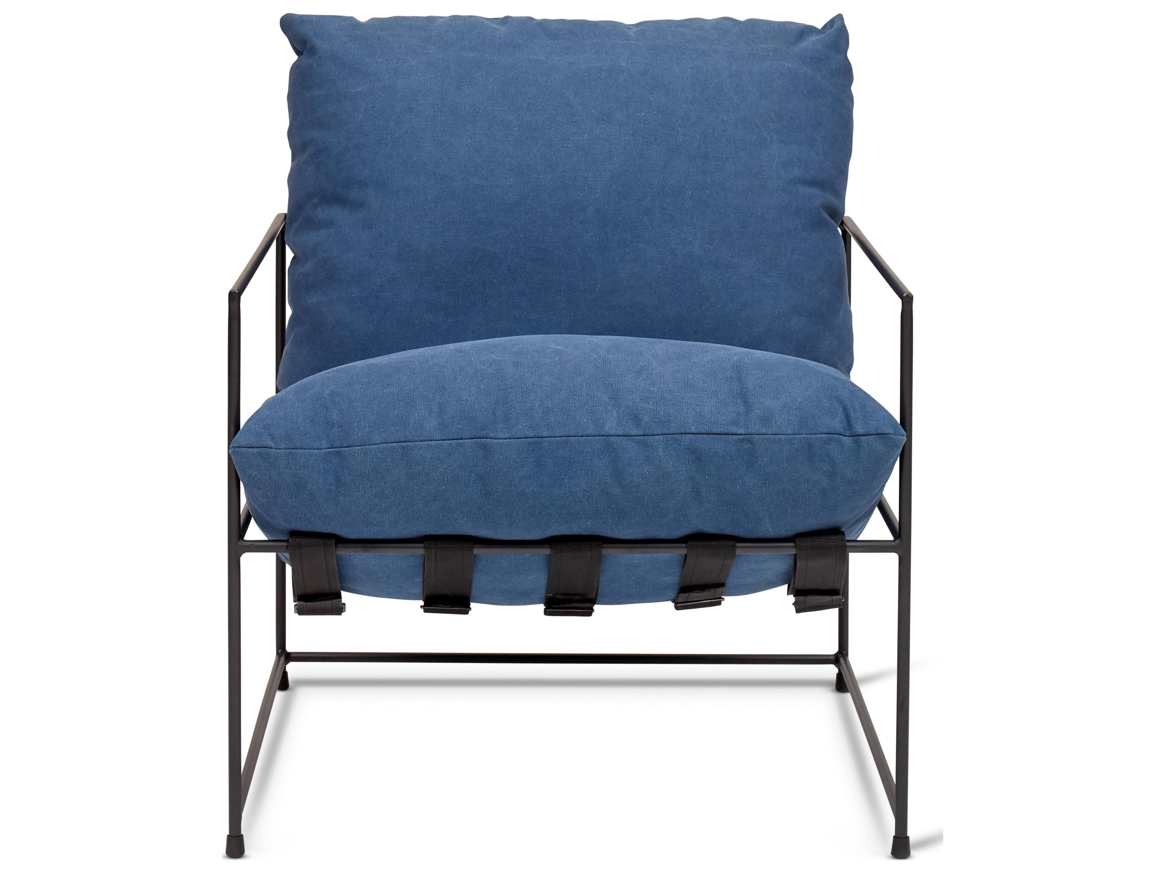 Urbia Metro Blue Fabric Accent Chair