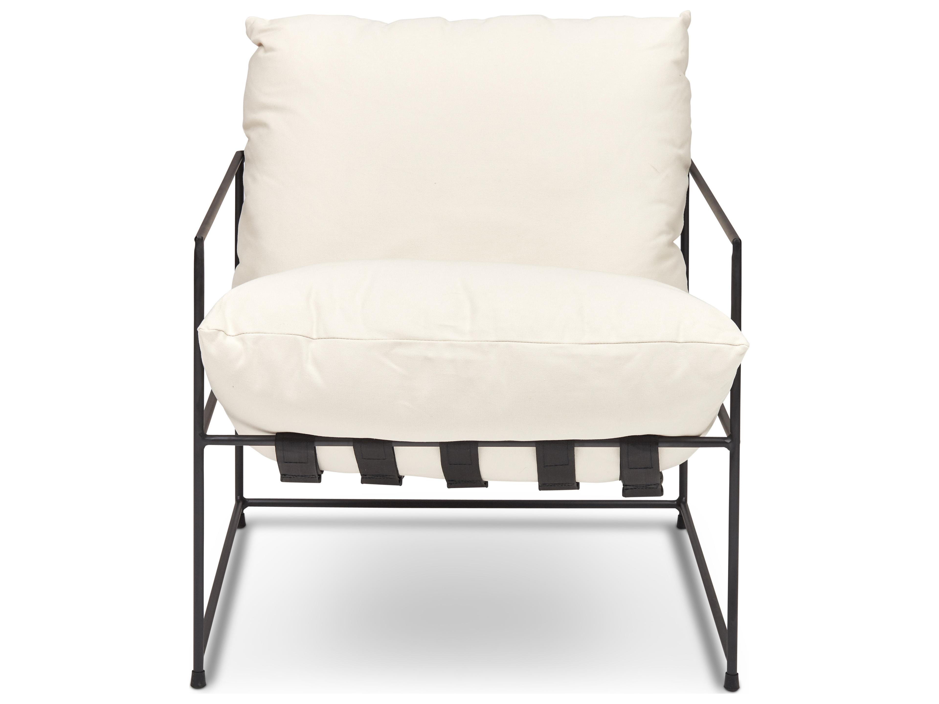Urbia Metro White Fabric Accent Chair