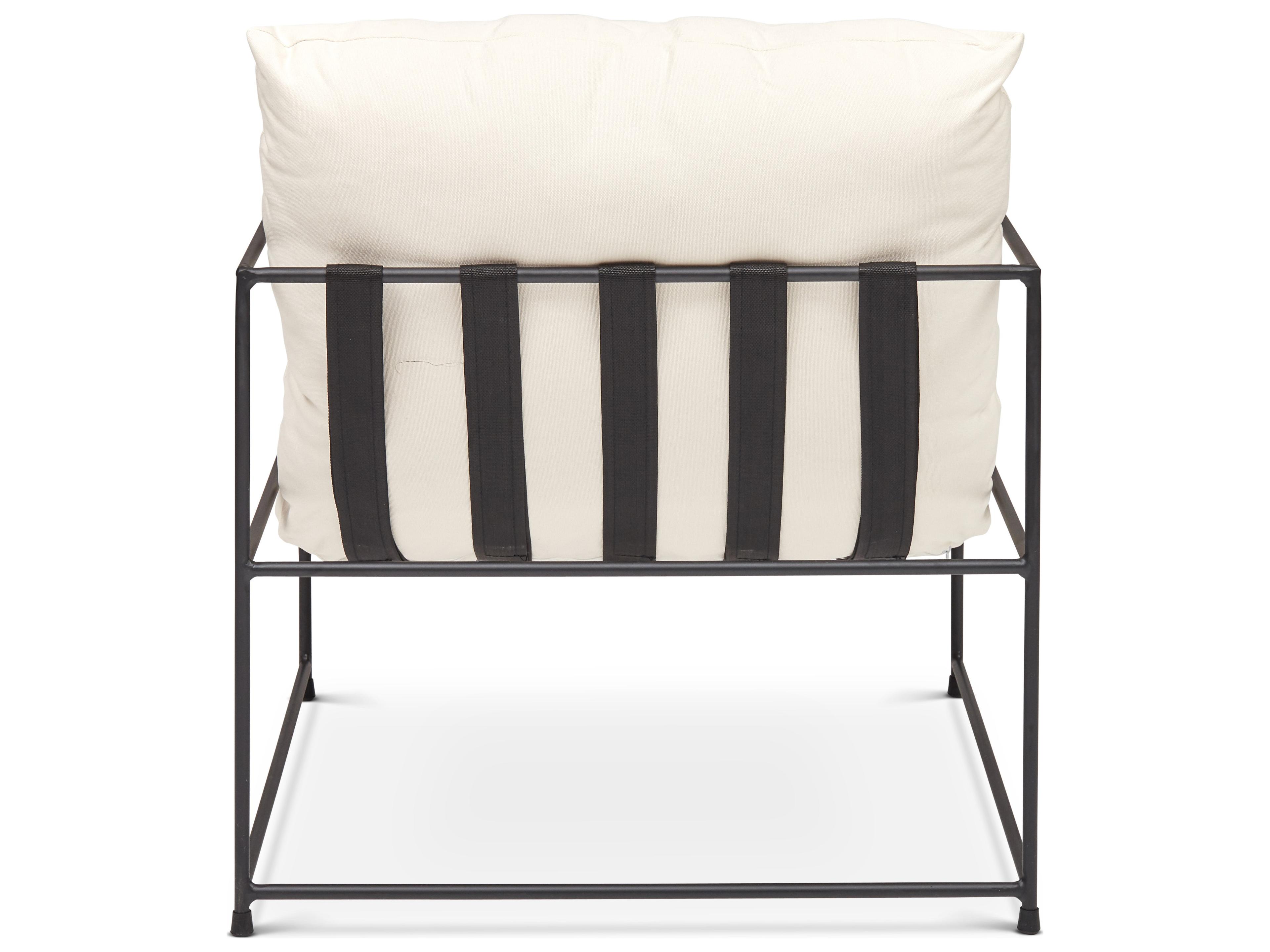 Urbia Metro White Fabric Accent Chair