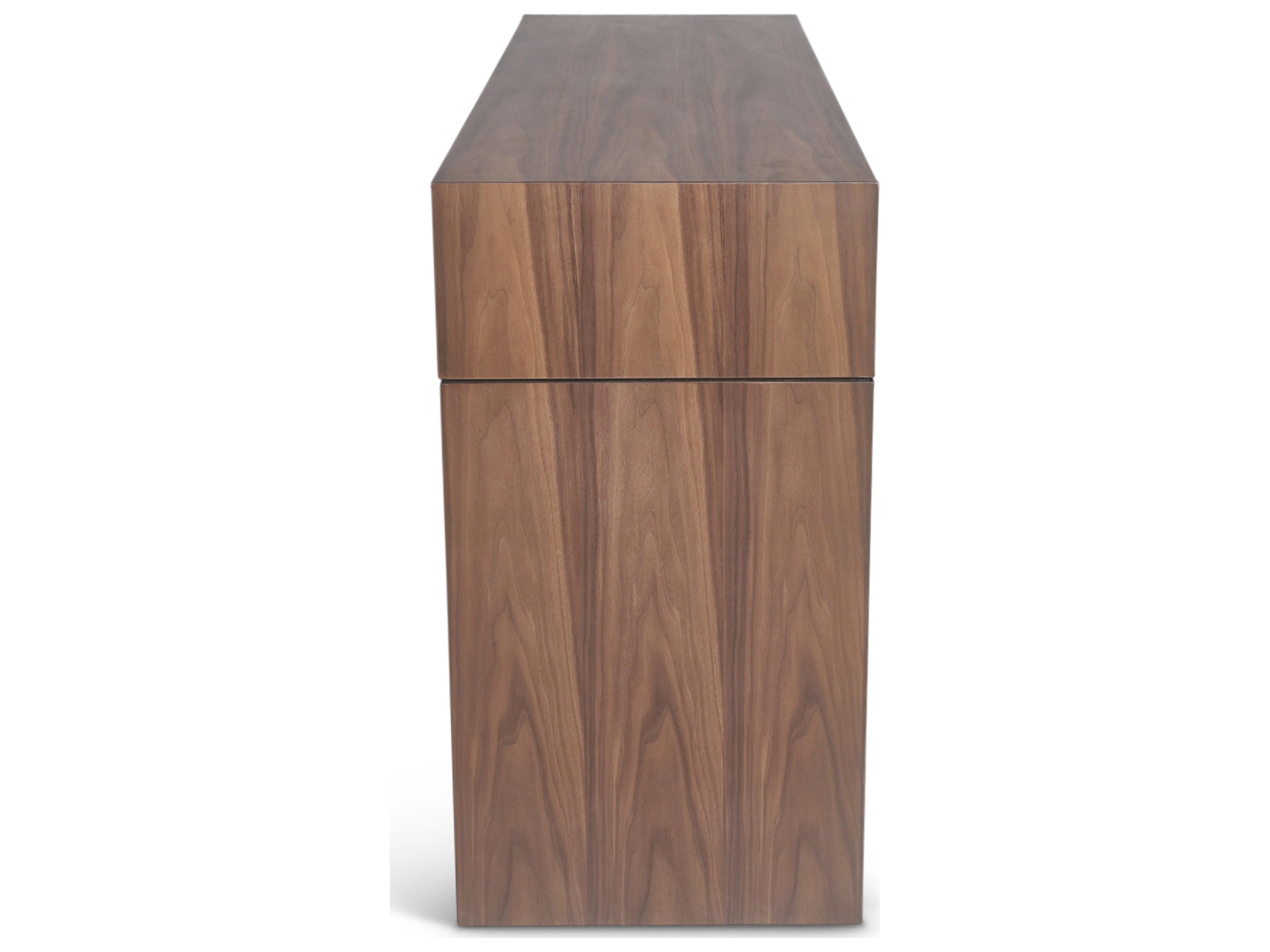 Urbia Eka Rectangular Wood Walnut Console Table