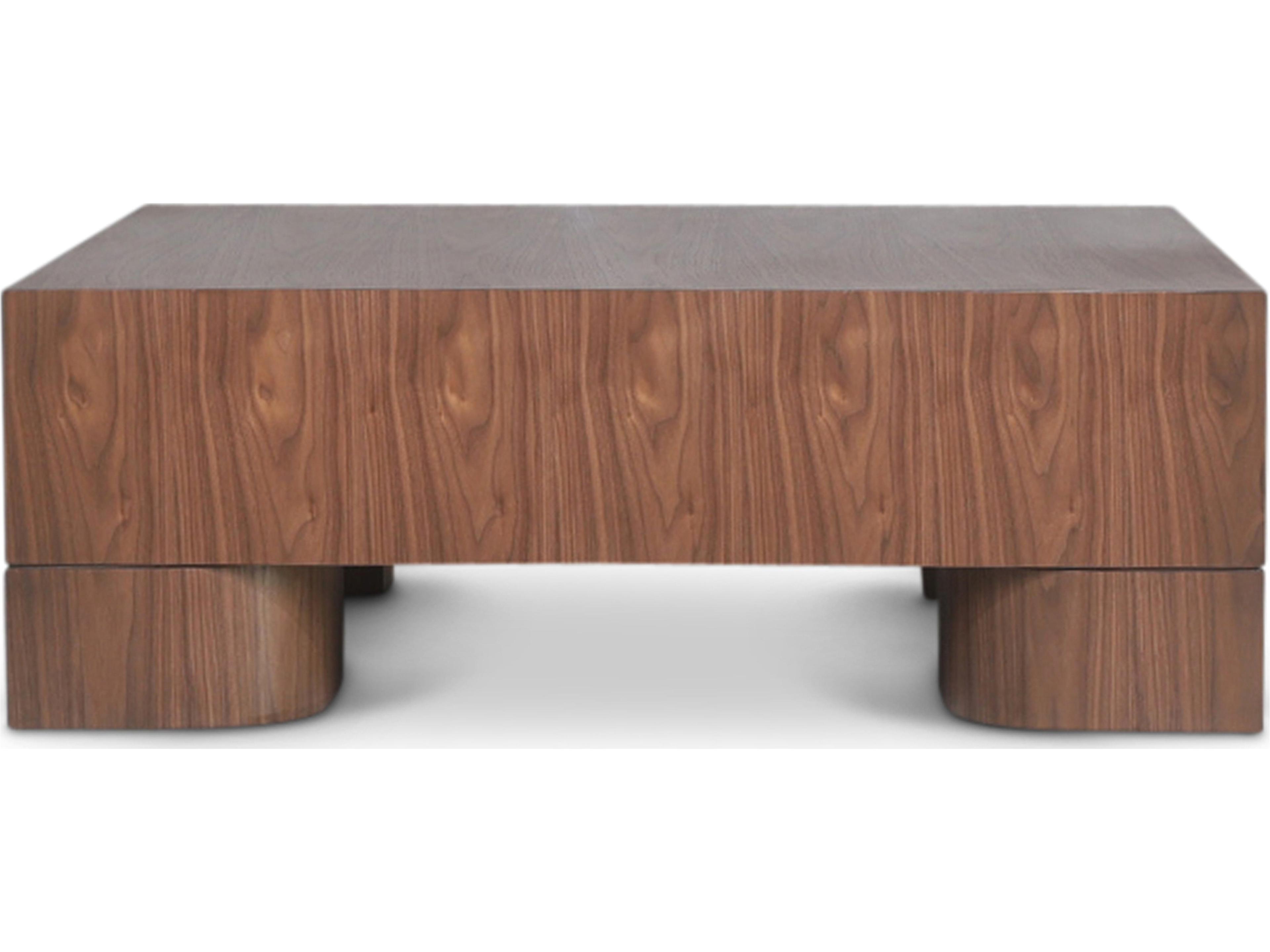 Urbia Eka Square Wood Walnut Coffee Table
