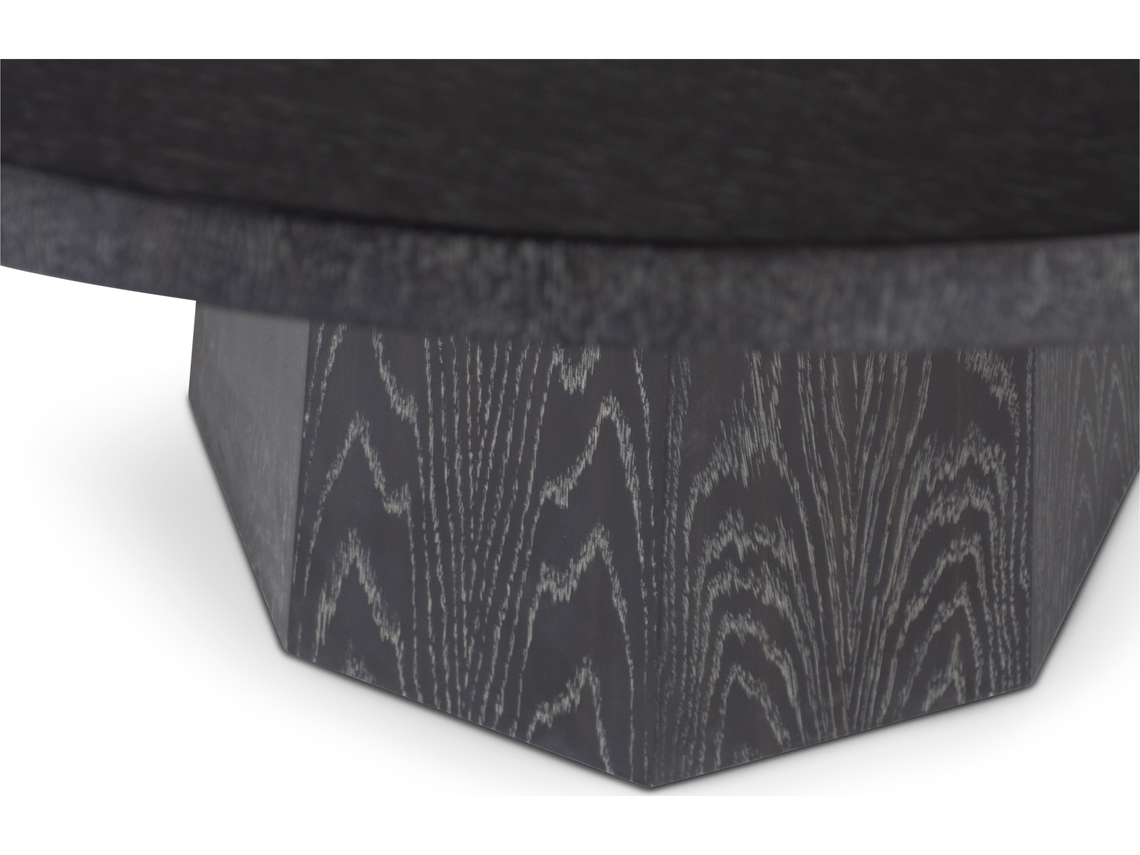 Urbia Ie Series Round Wood Charcoal Dining Table