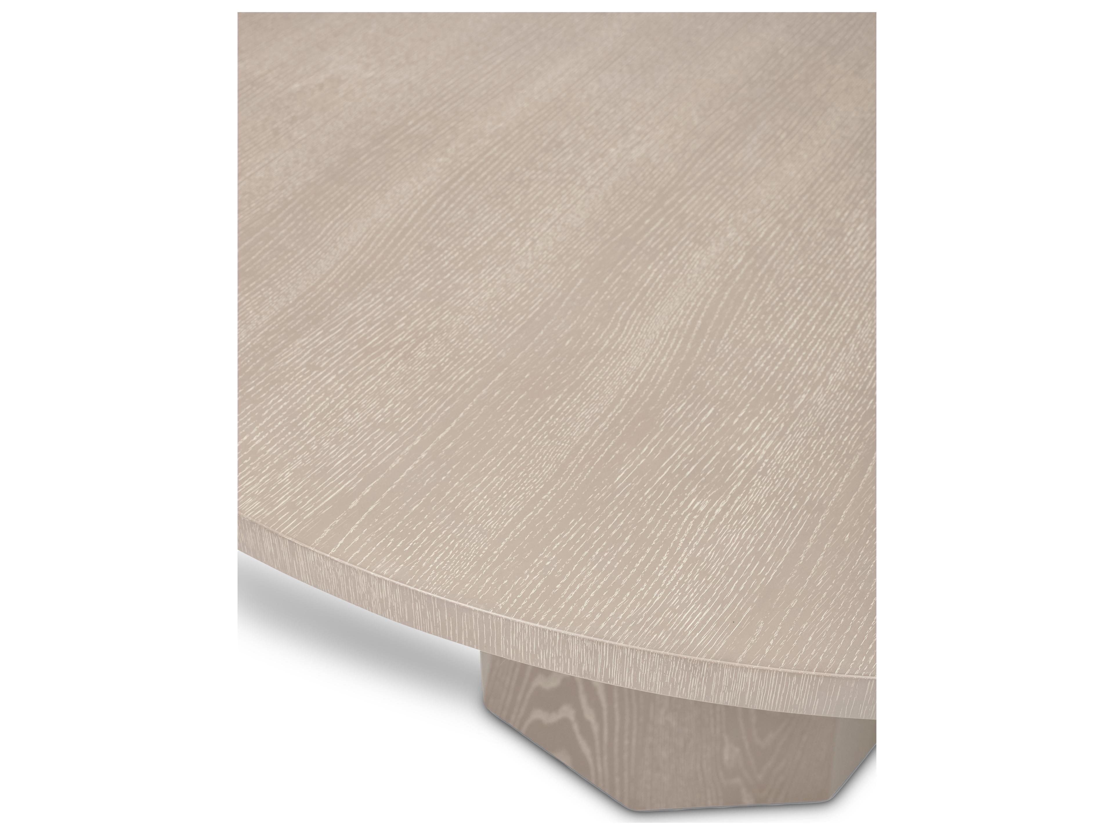 Urbia Ie Series Round Wood Taupe Grey Dining Table