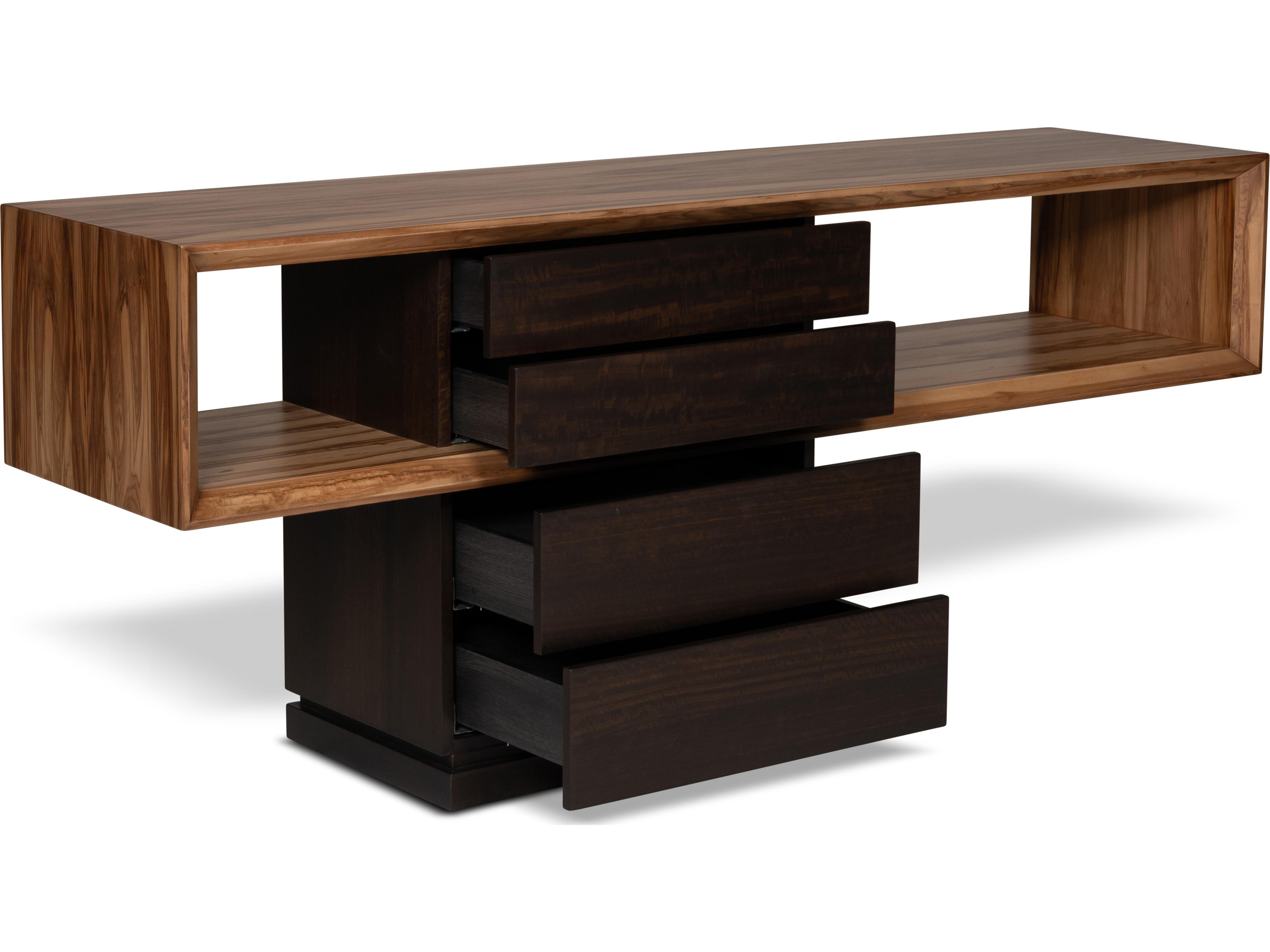 Urbia Ie Series Mensa Rectangular Wood Redgum Smoked Eucalyptus Console Table