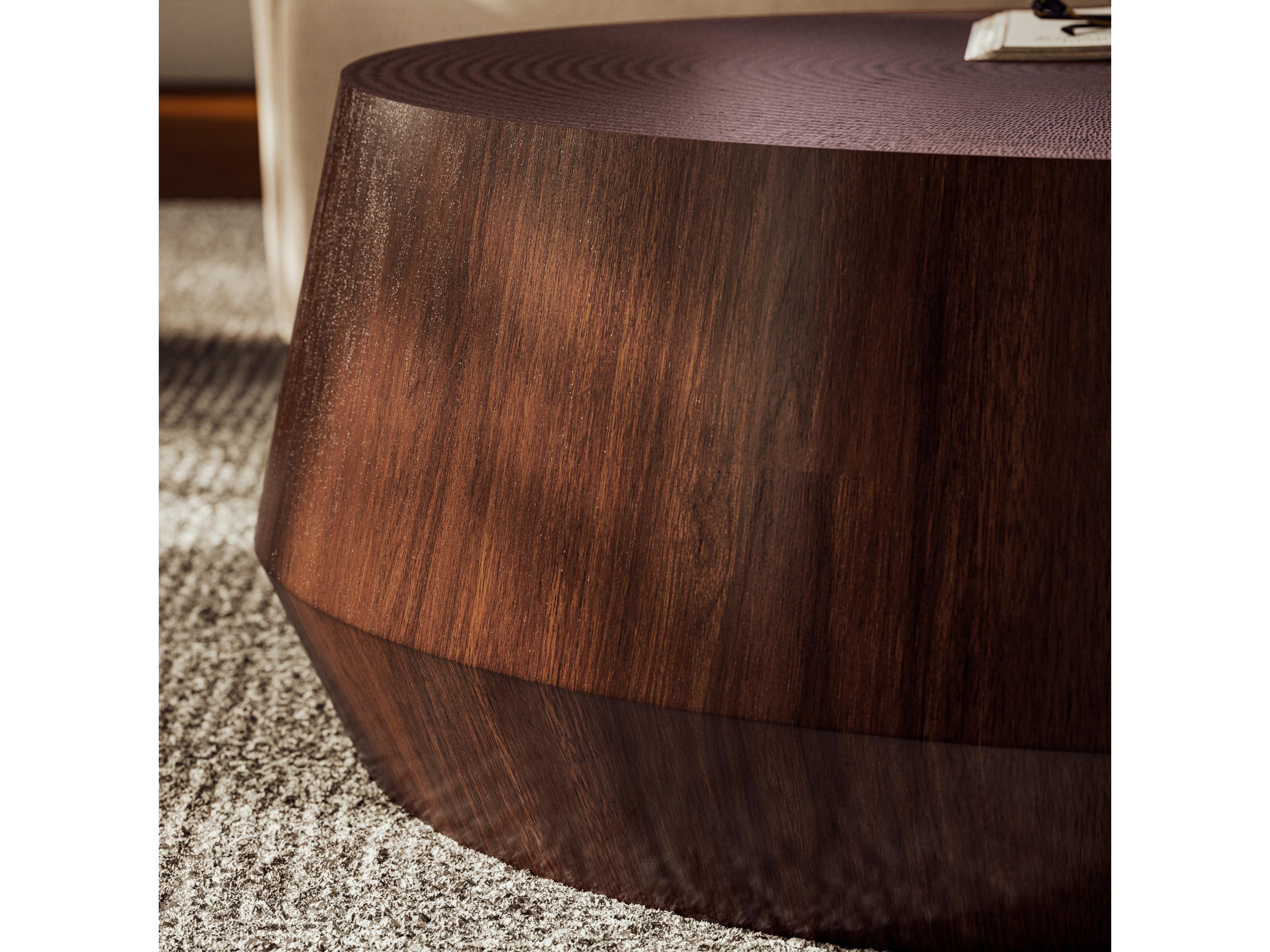 Urbia Ie Series Round Wood Espresso Coffee Table