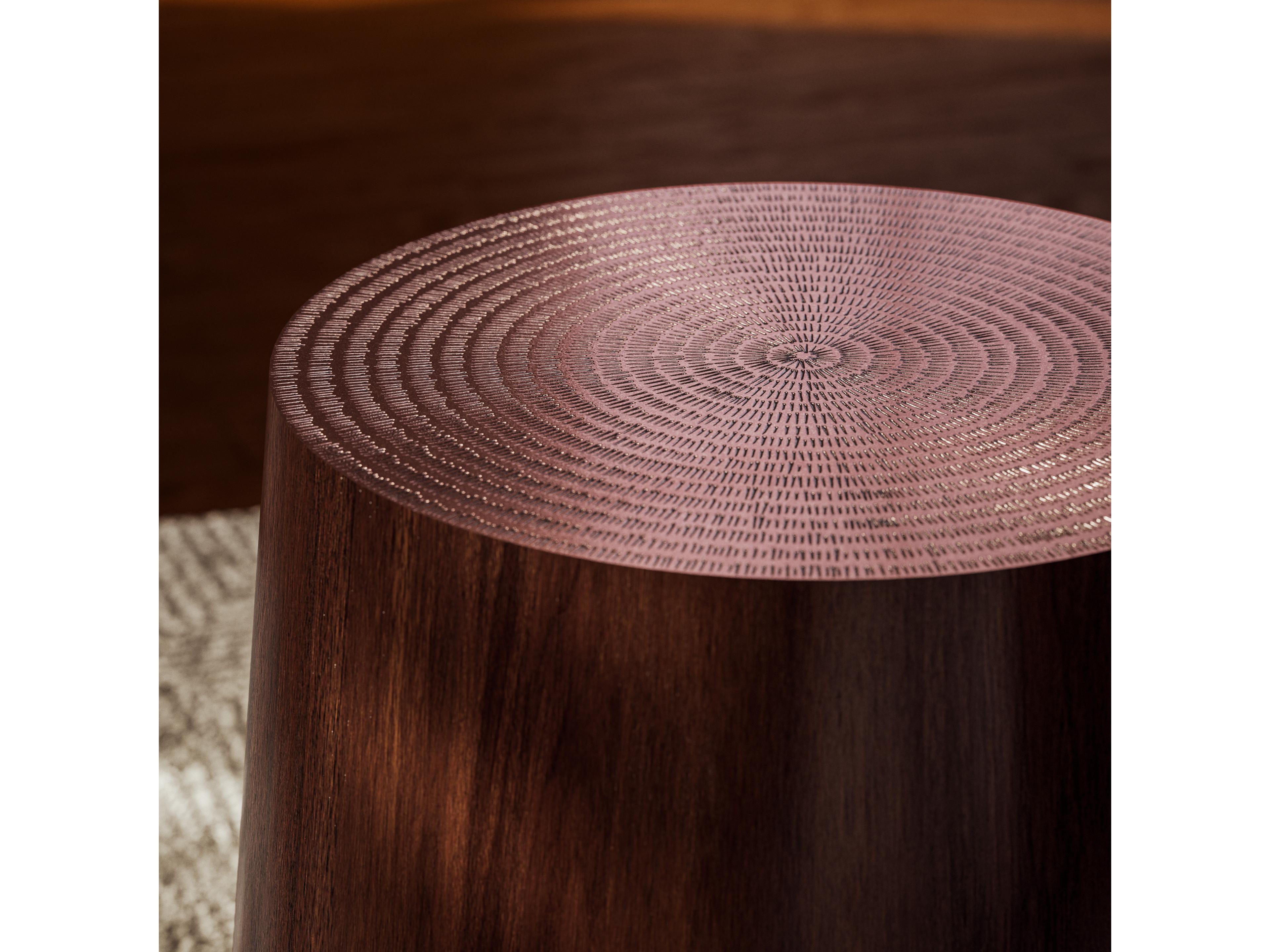 Urbia Ie Series Round Wood Espresso End Table