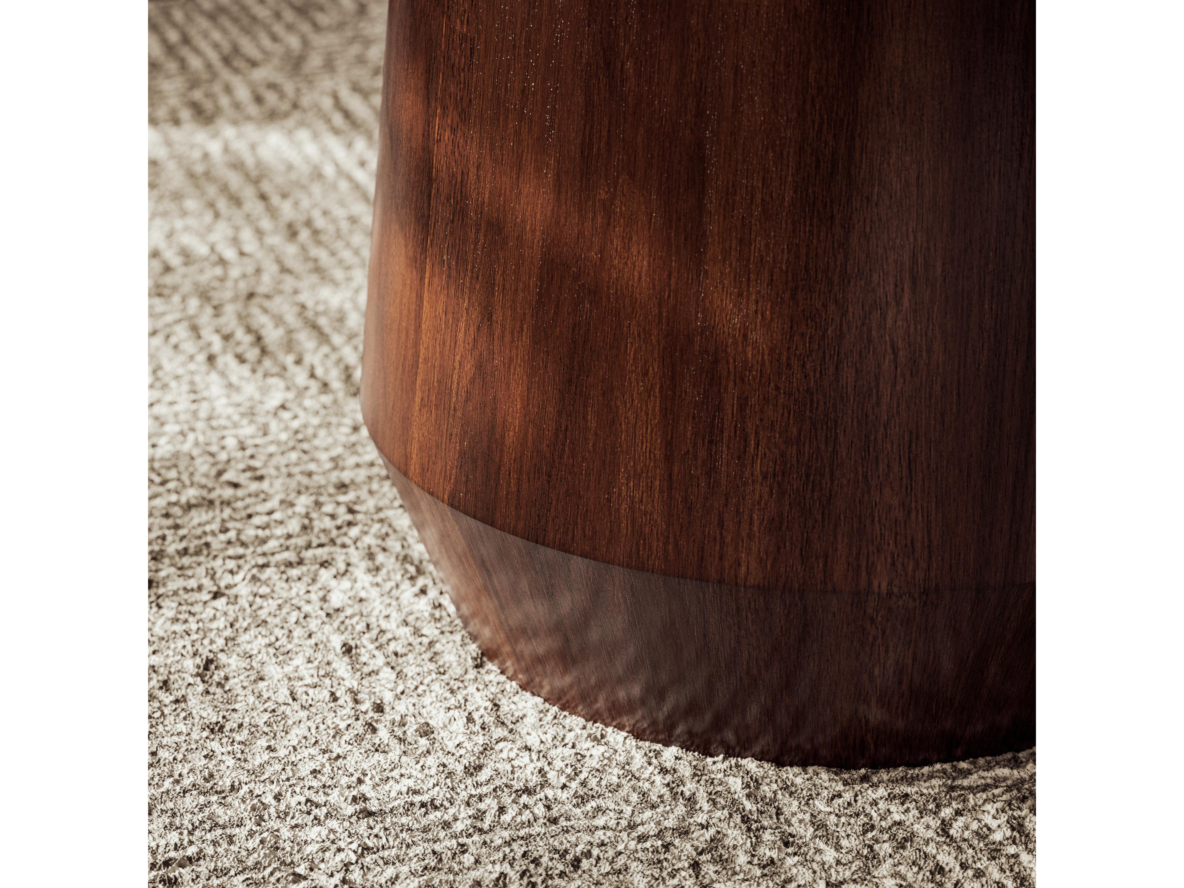 Urbia Ie Series Round Wood Espresso End Table