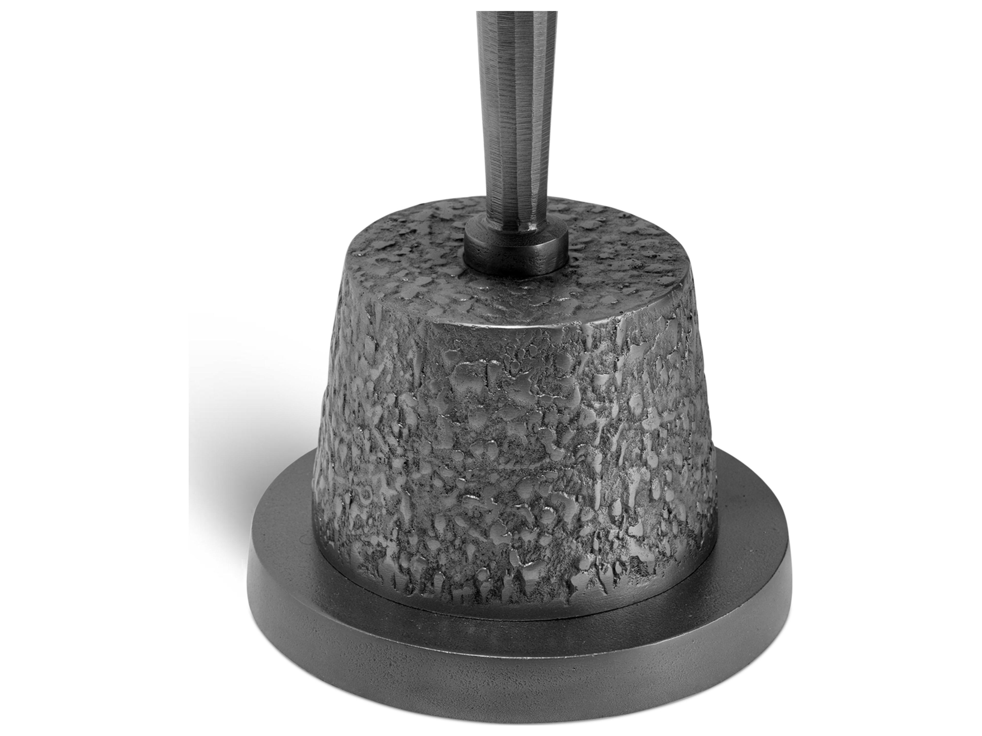 Urbia Elements Round Metal Graphite End Table