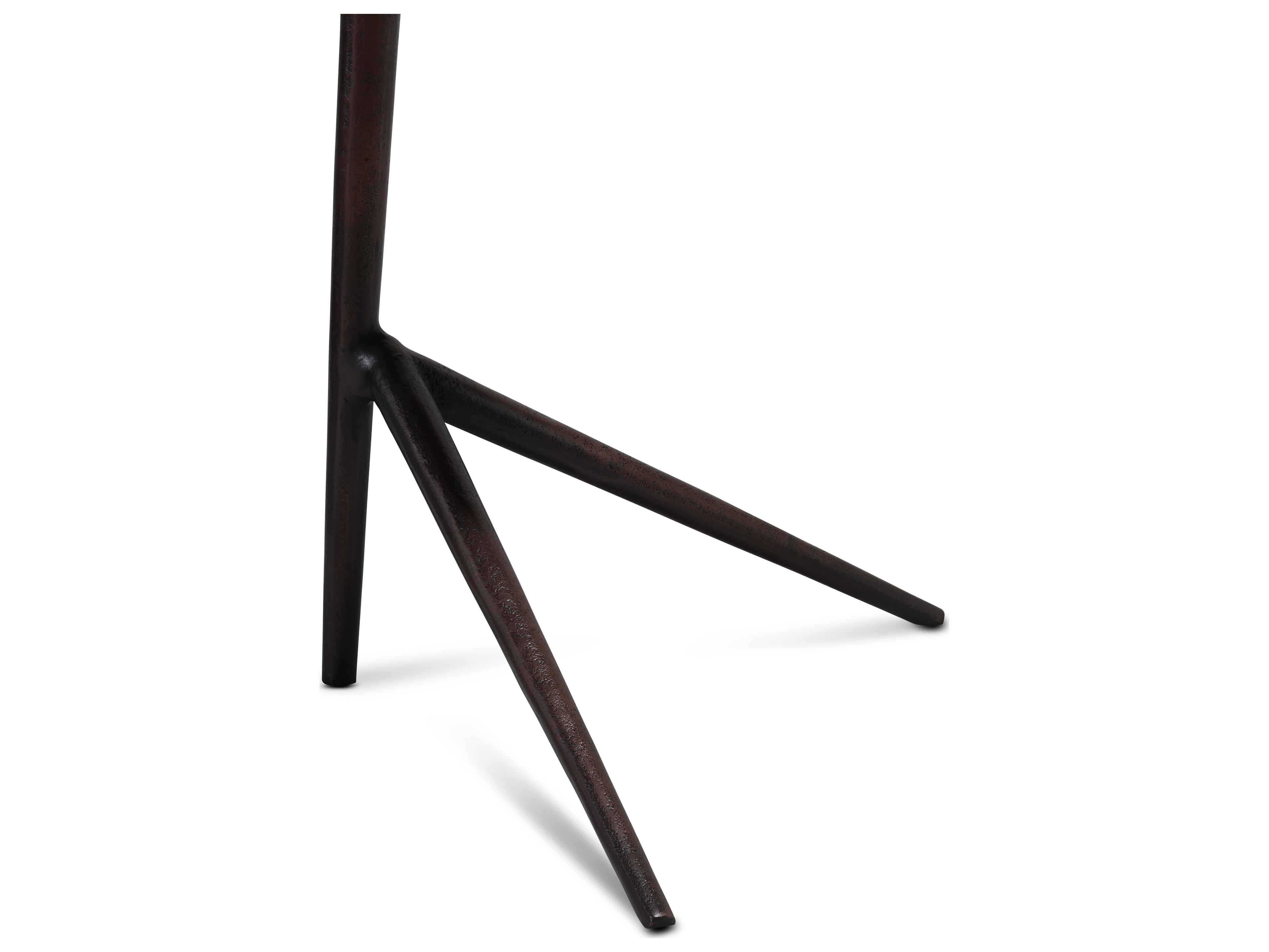 Urbia Elements Round Metal Antique Copper End Table