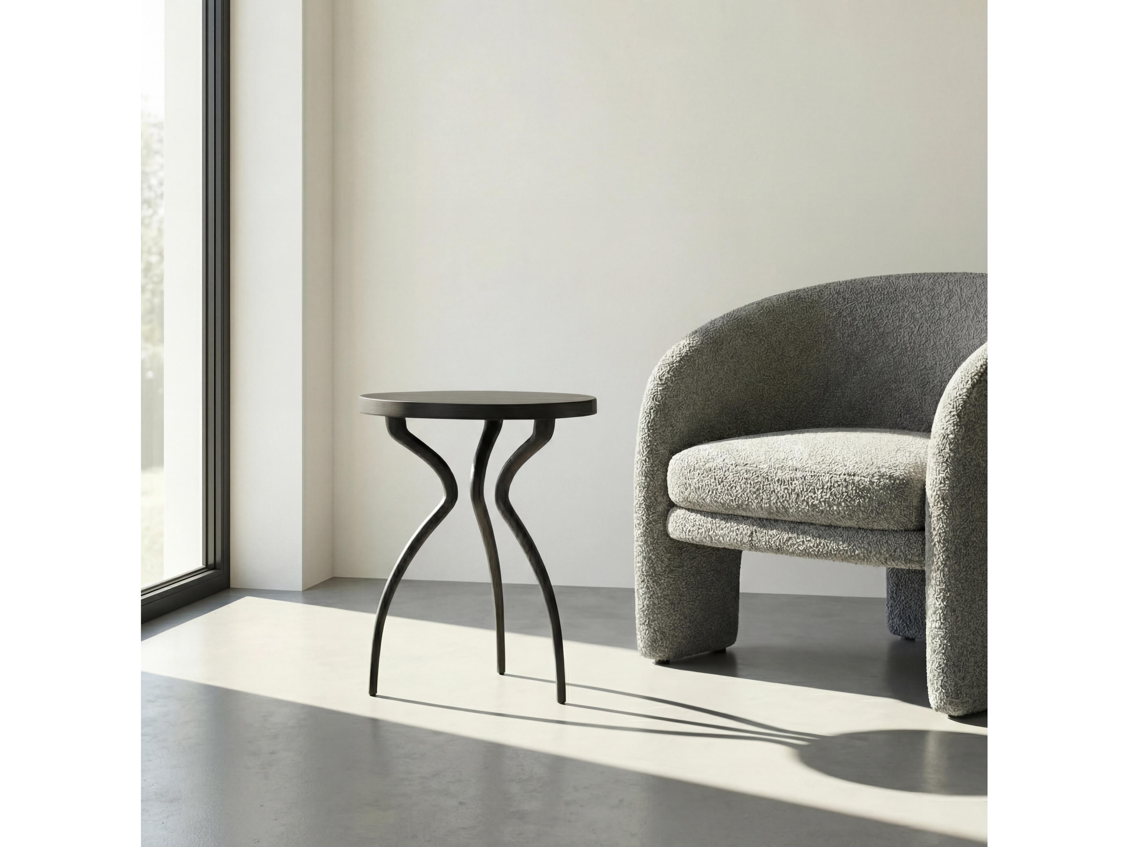 Urbia Elements Sarp End Table Antique Zinc