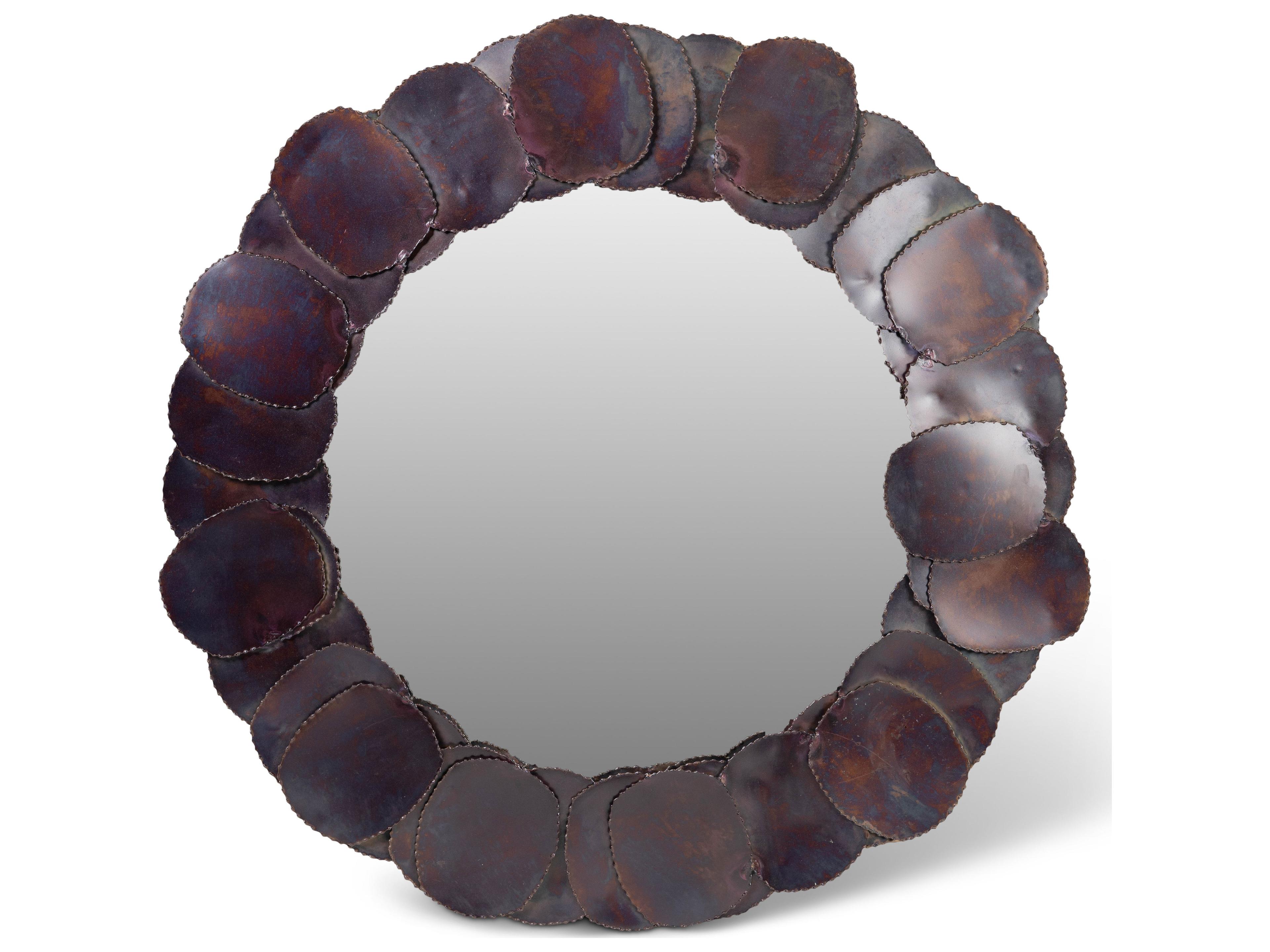 Suri Mirror Elements Cobalt Round Wall Decor