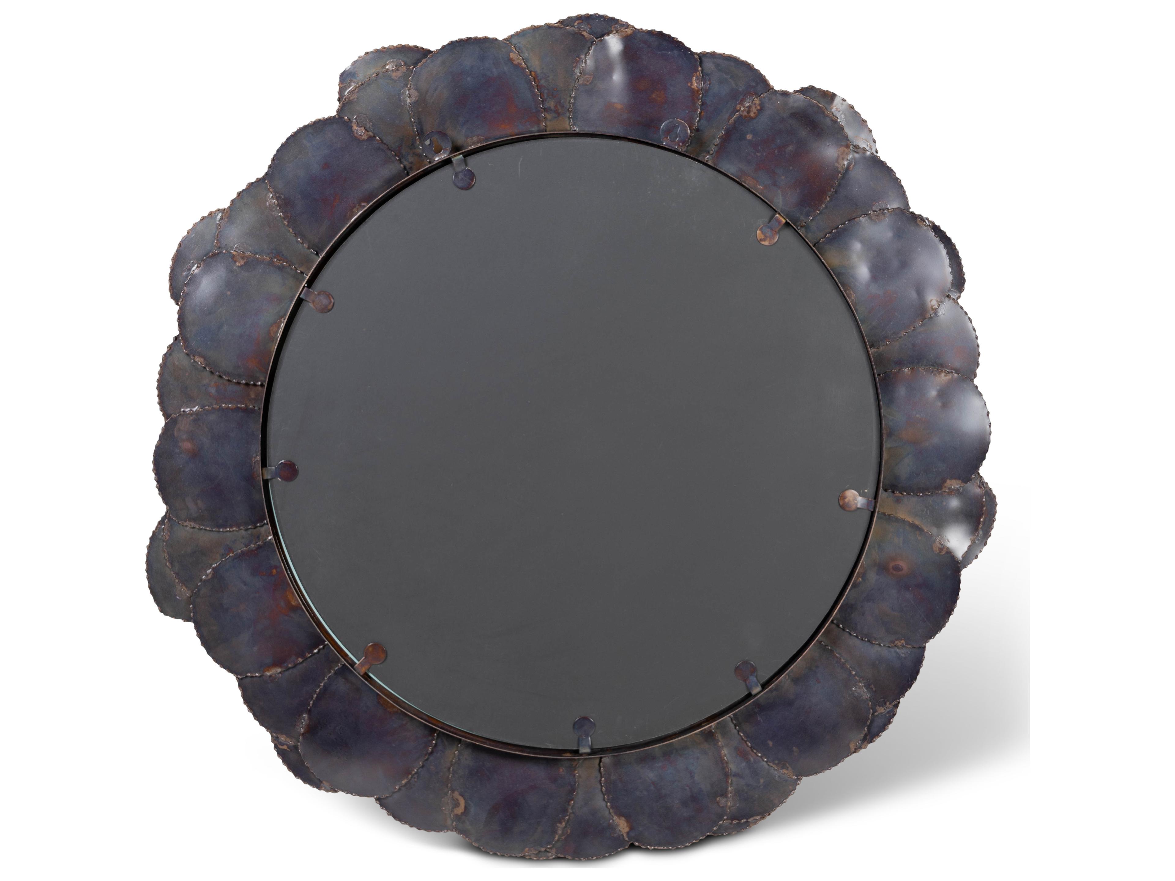 Urbia Elements Suri Round Cobalt Wall Mirror
