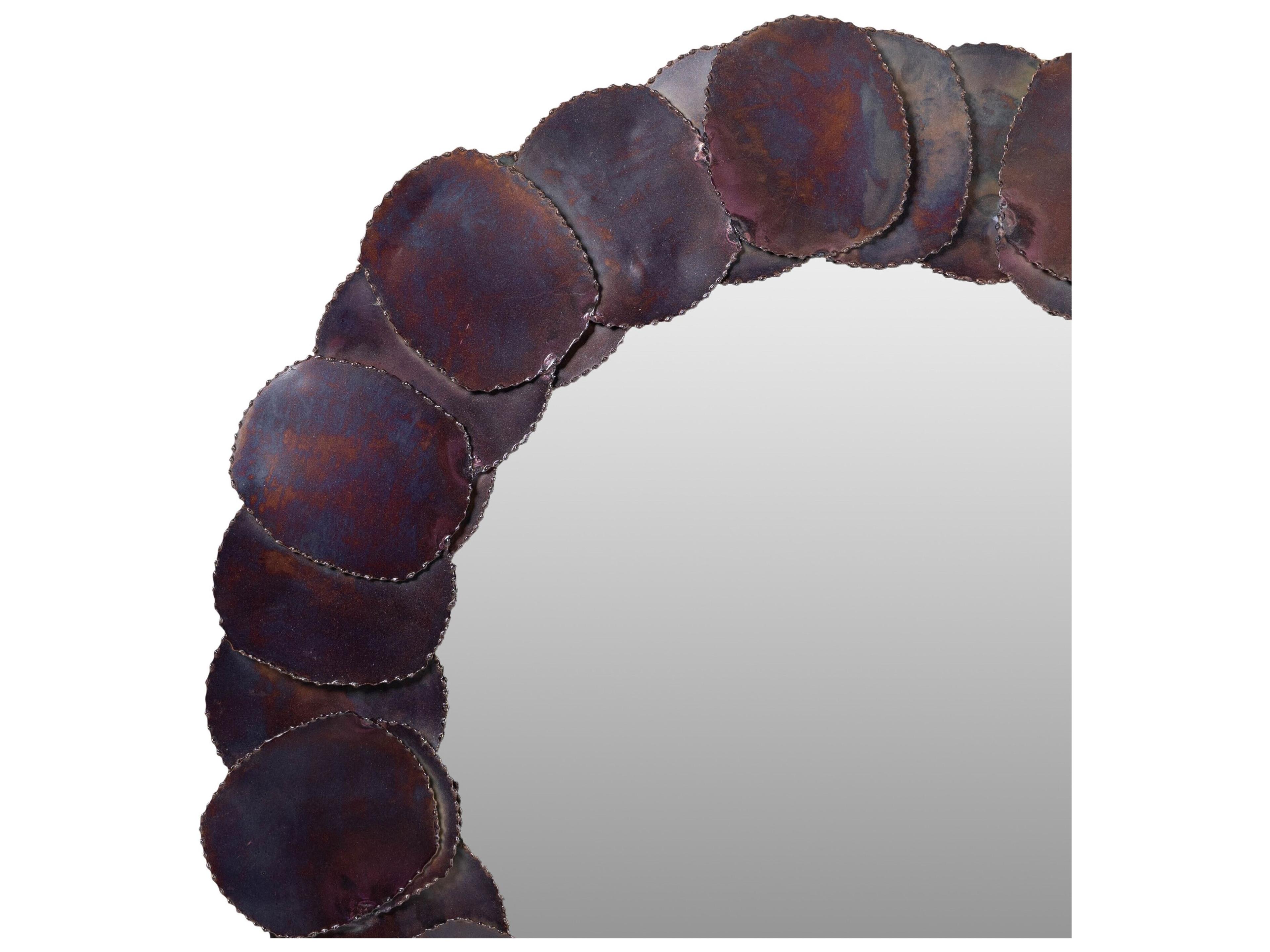 Urbia Elements Suri Round Cobalt Wall Mirror