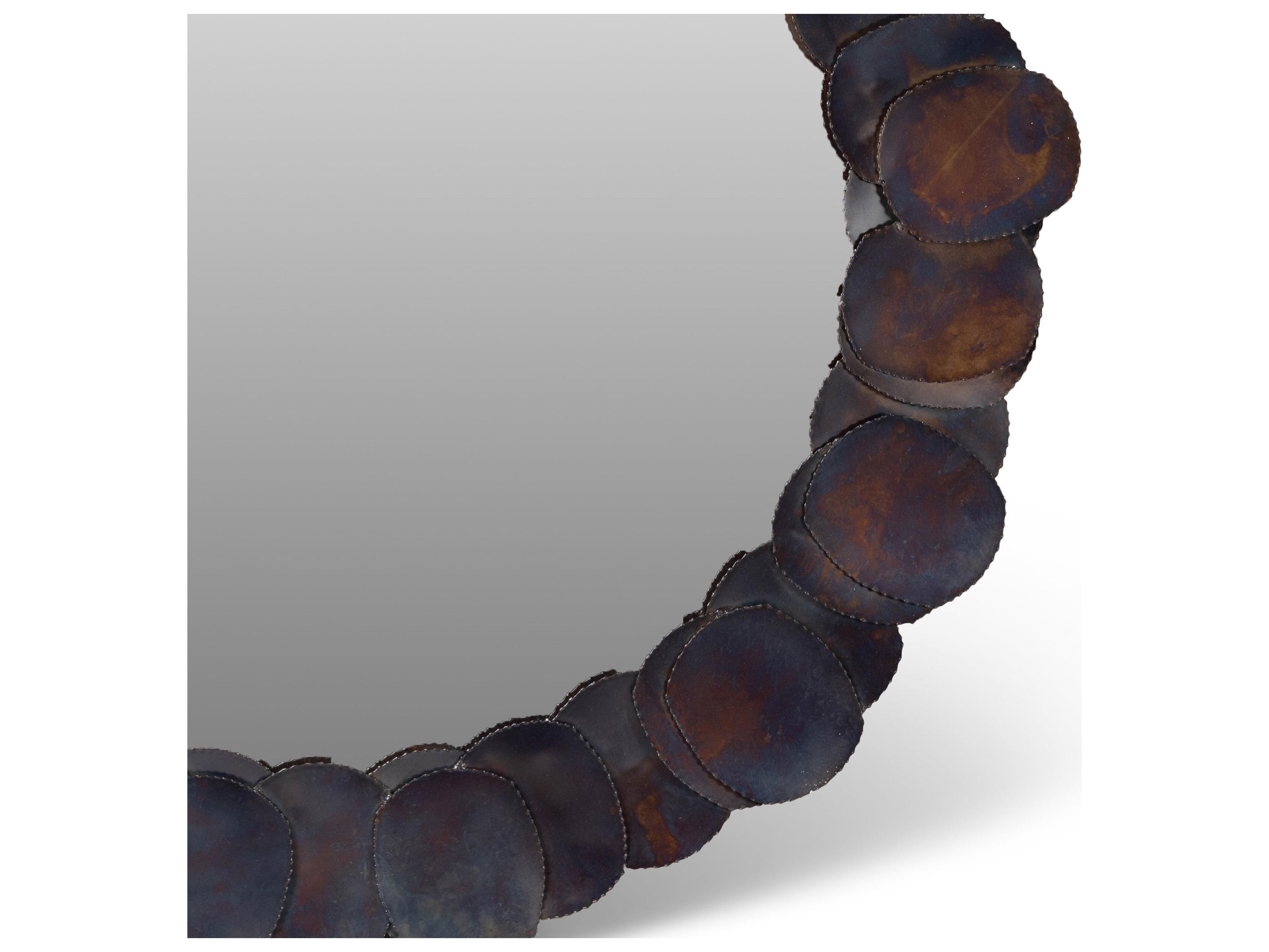 Urbia Elements Suri Round Cobalt Wall Mirror