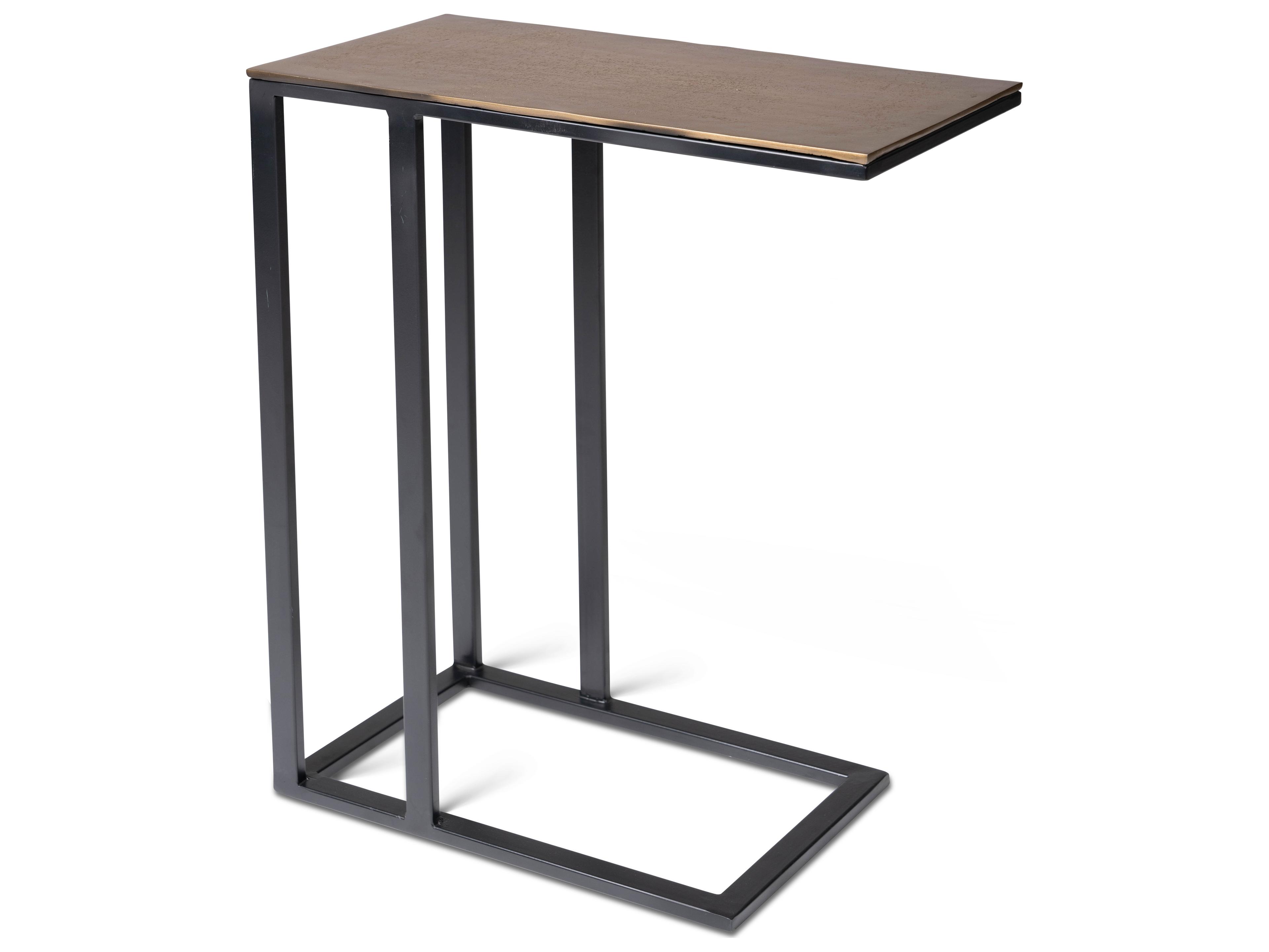 Tanu C-Table End Table Elements Antique Brass