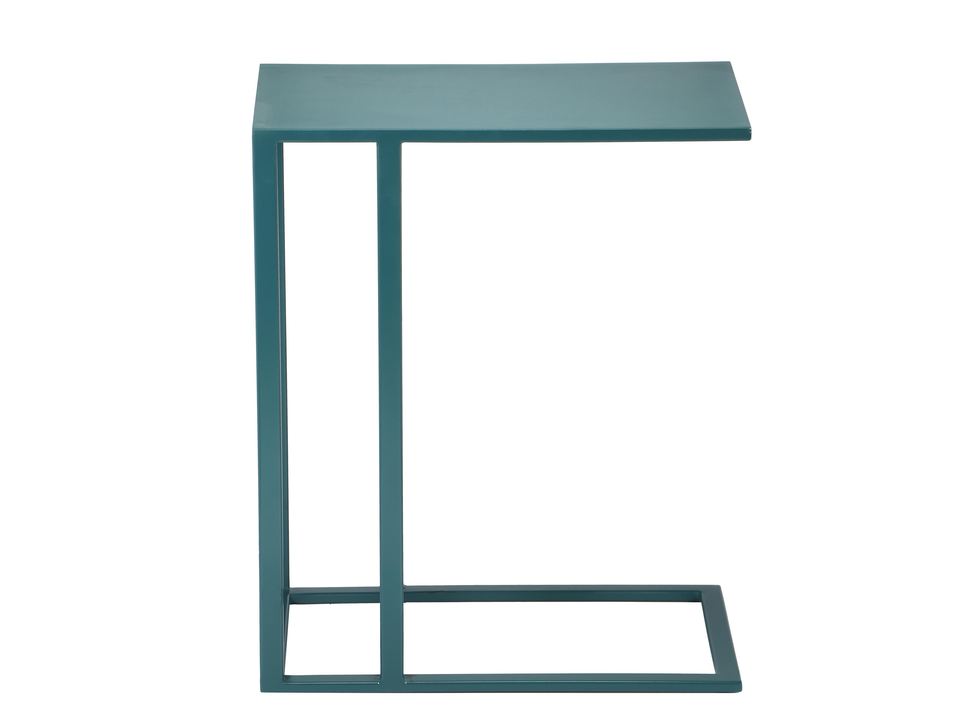 Urbia Elements Rectangular Metal Teal Tanu End Table