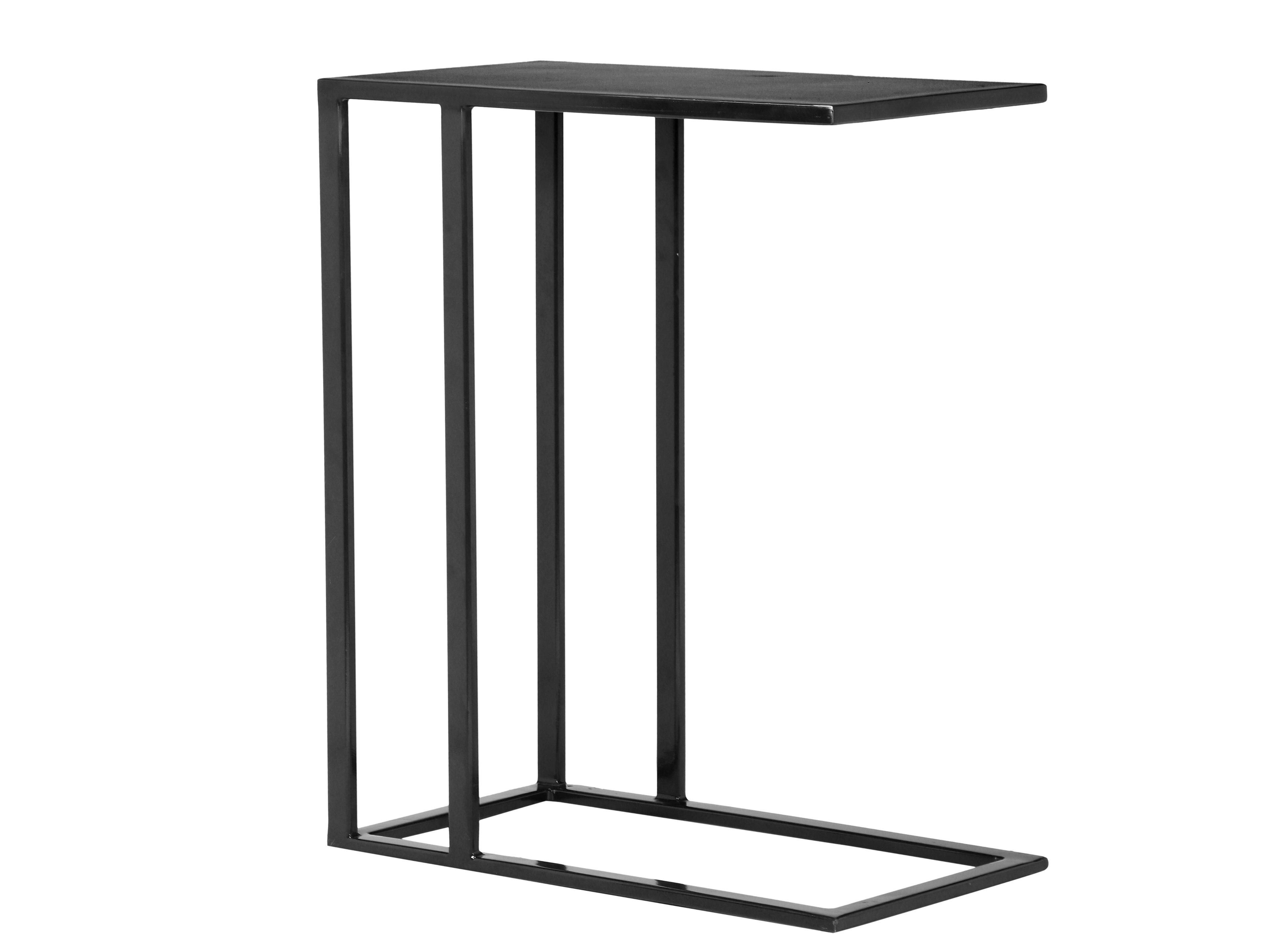 Urbia Elements Rectangular Metal Antique Zinc Black Tanu End Table