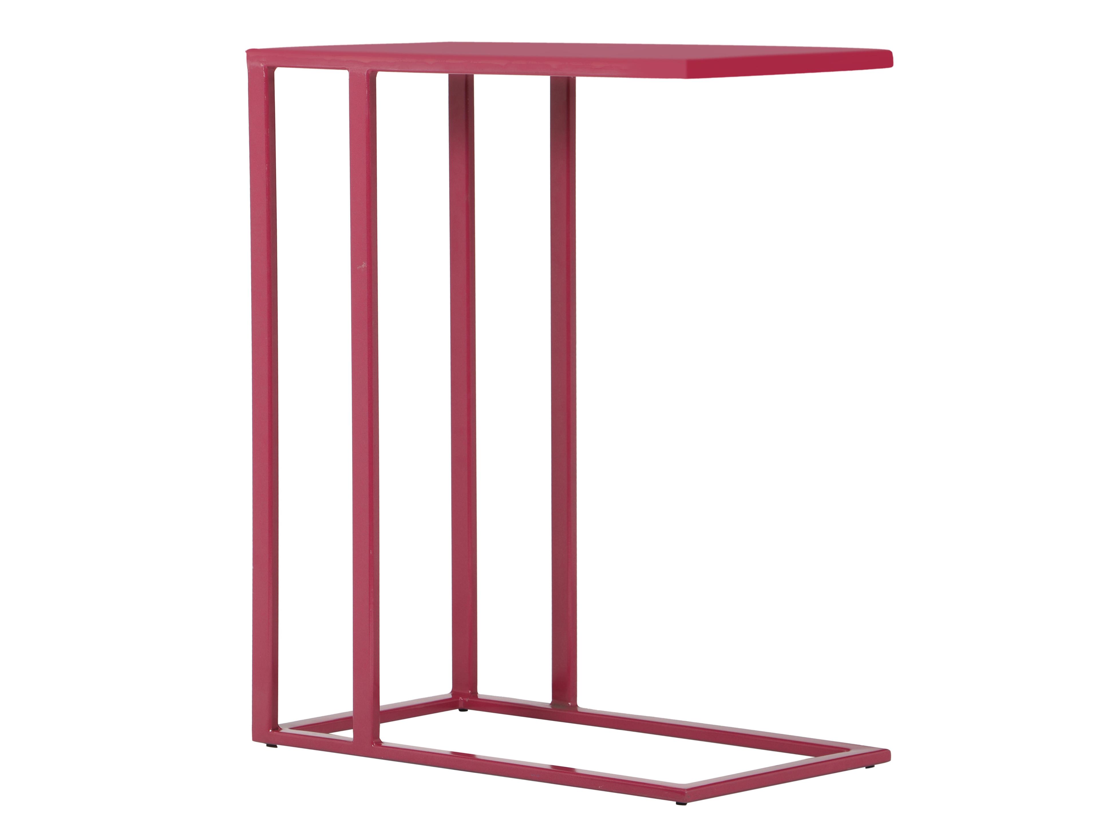Urbia Elements Rectangular Metal Plum Tanu End Table
