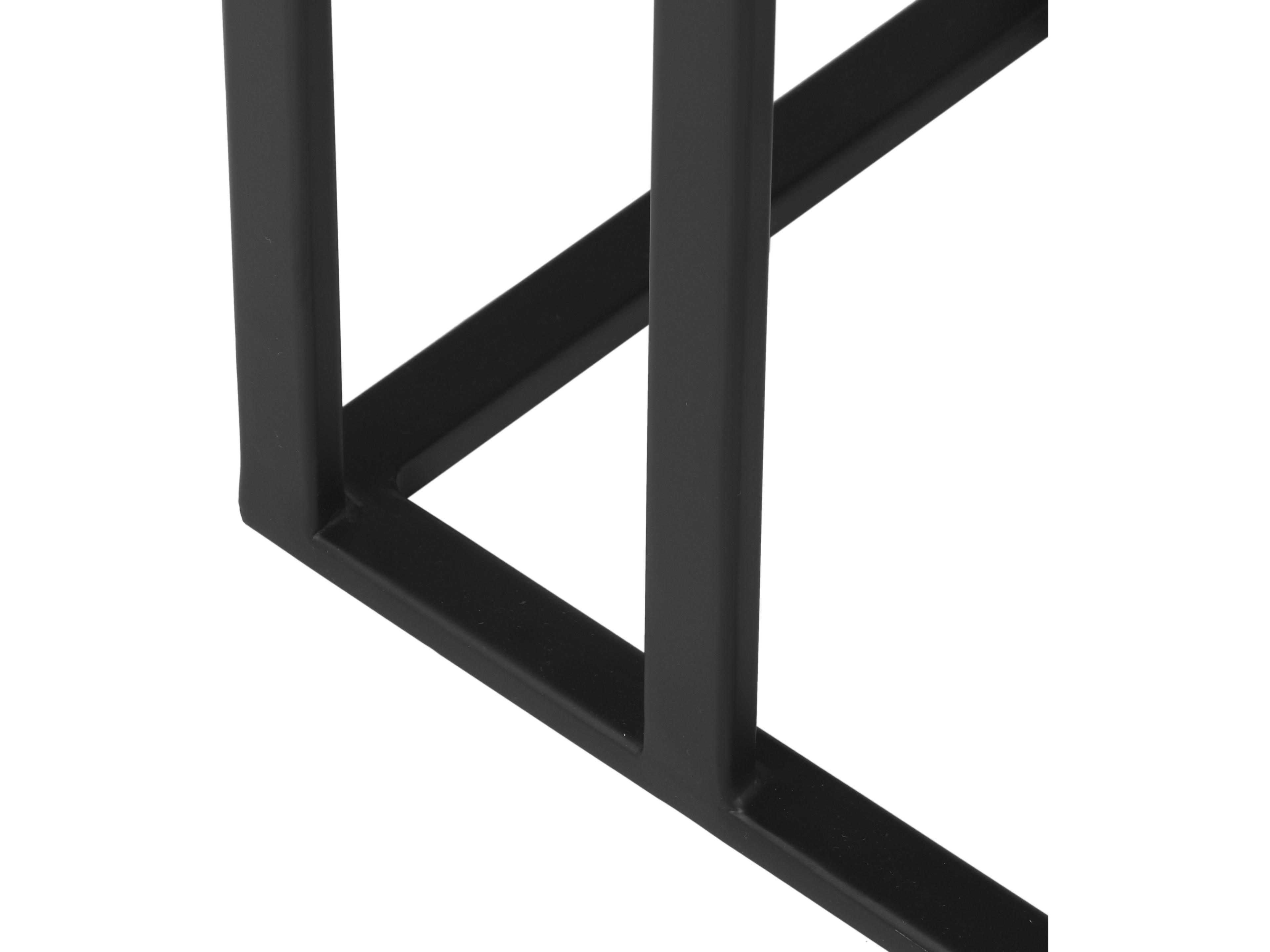 Urbia Elements Tanu Rectangular Metal Vintage Silver End Table