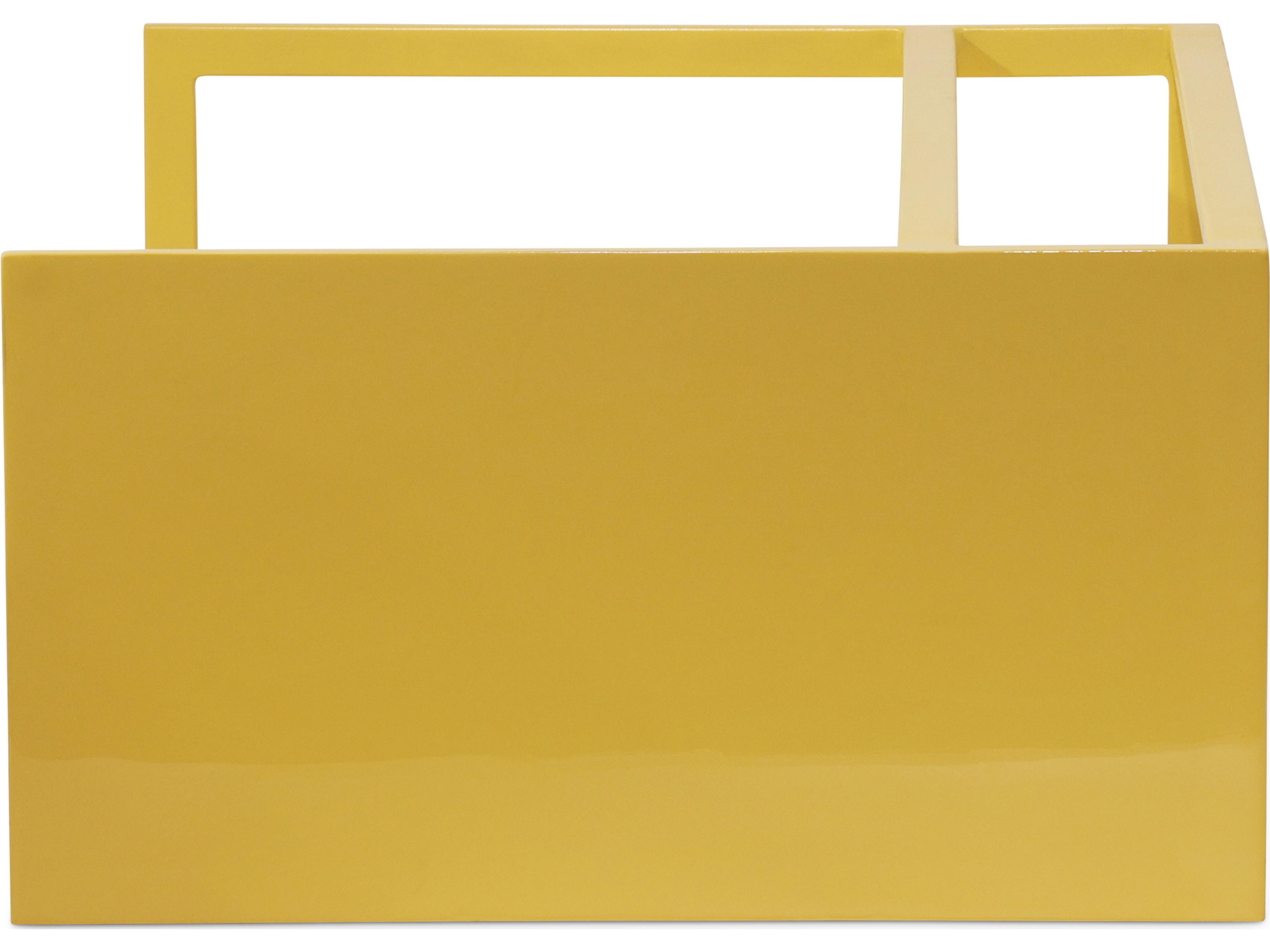 Urbia Elements Square Metal Yellow Ochre End Table