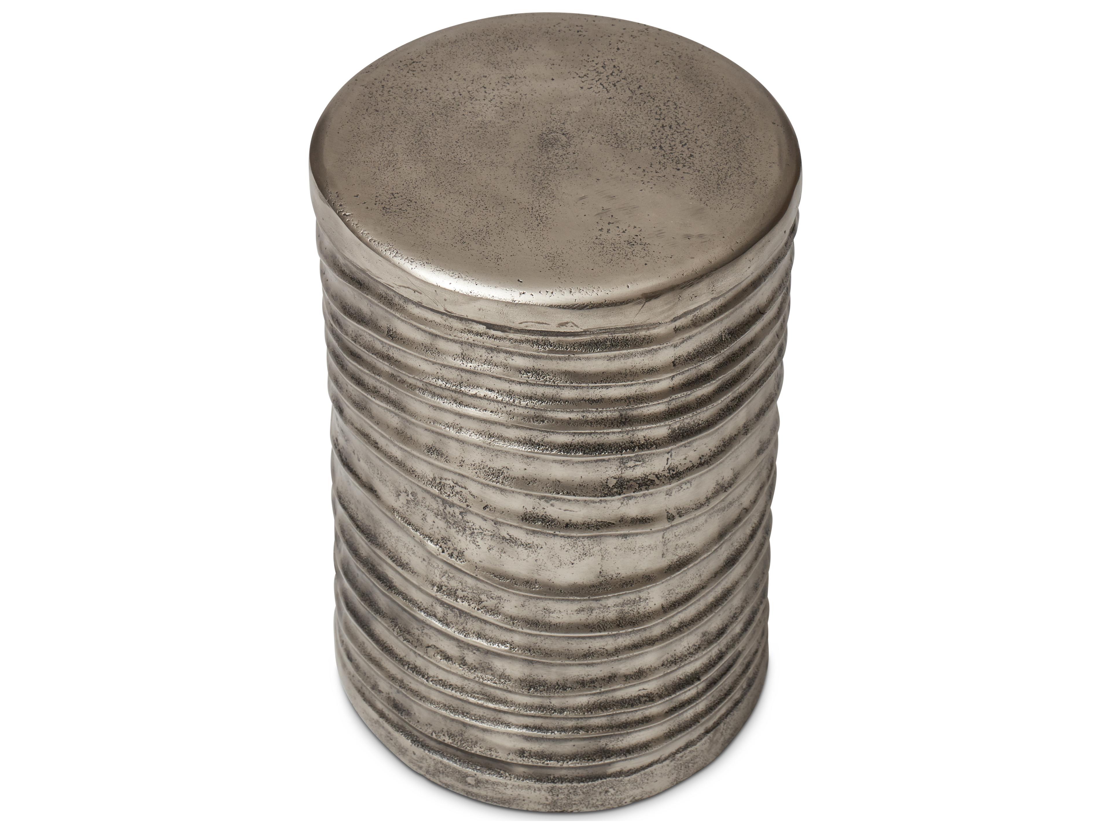 Urbia Elements Vintage Silver Accent Stool