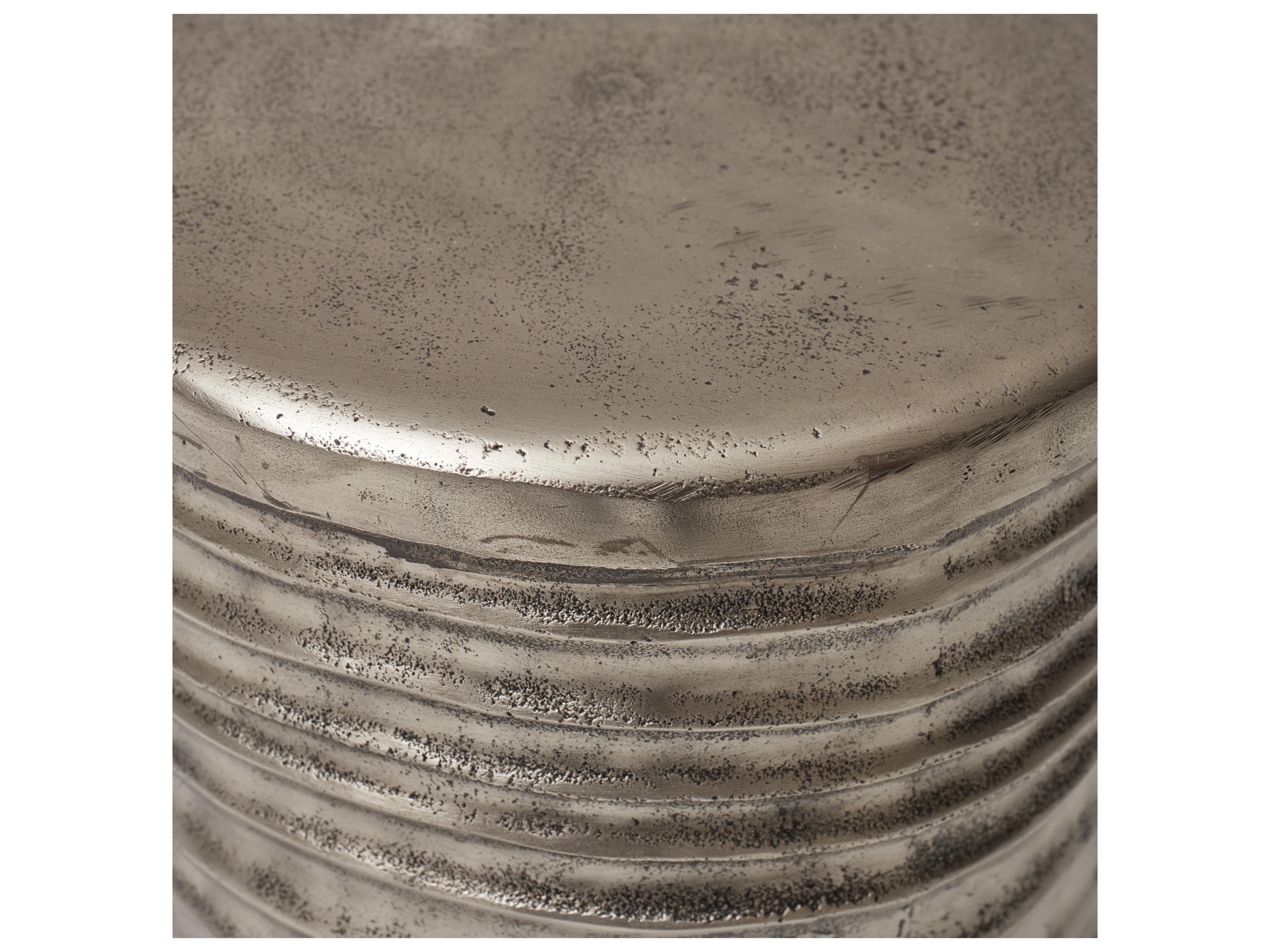 Urbia Elements Vintage Silver Accent Stool