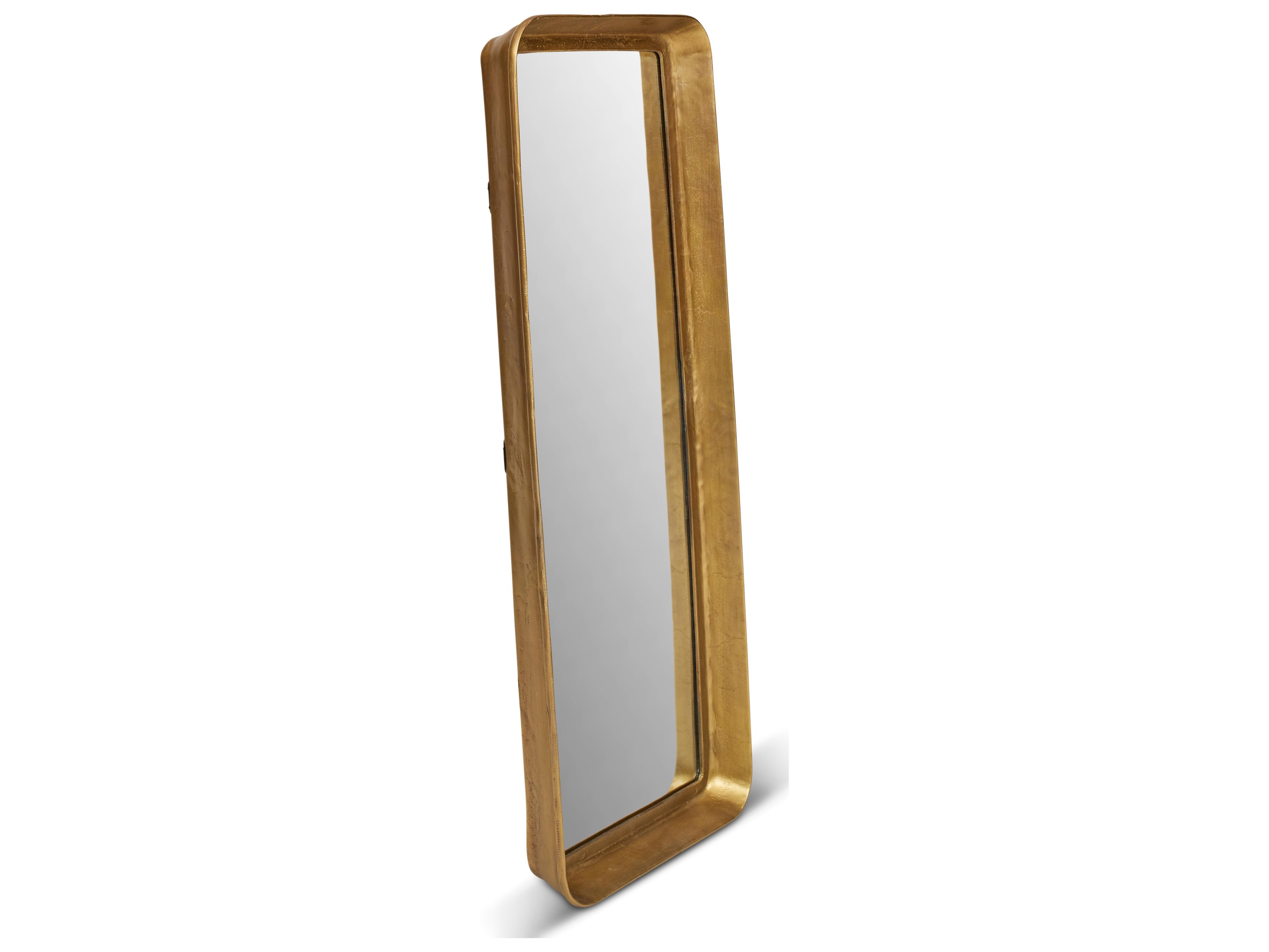 Urbia Vinod Antique Brass Rectangular Floor Mirror