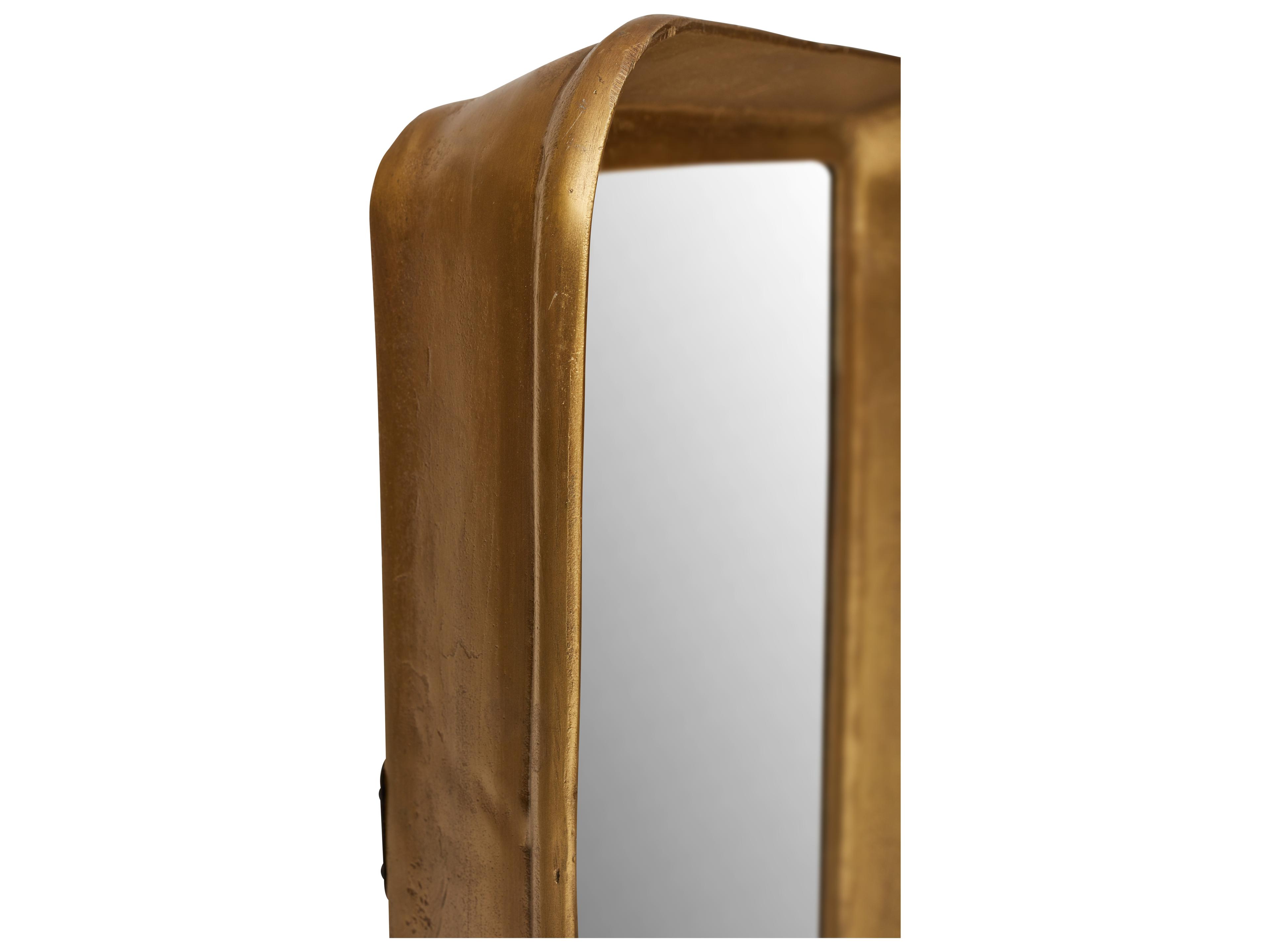 Urbia Vinod Antique Brass Rectangular Floor Mirror