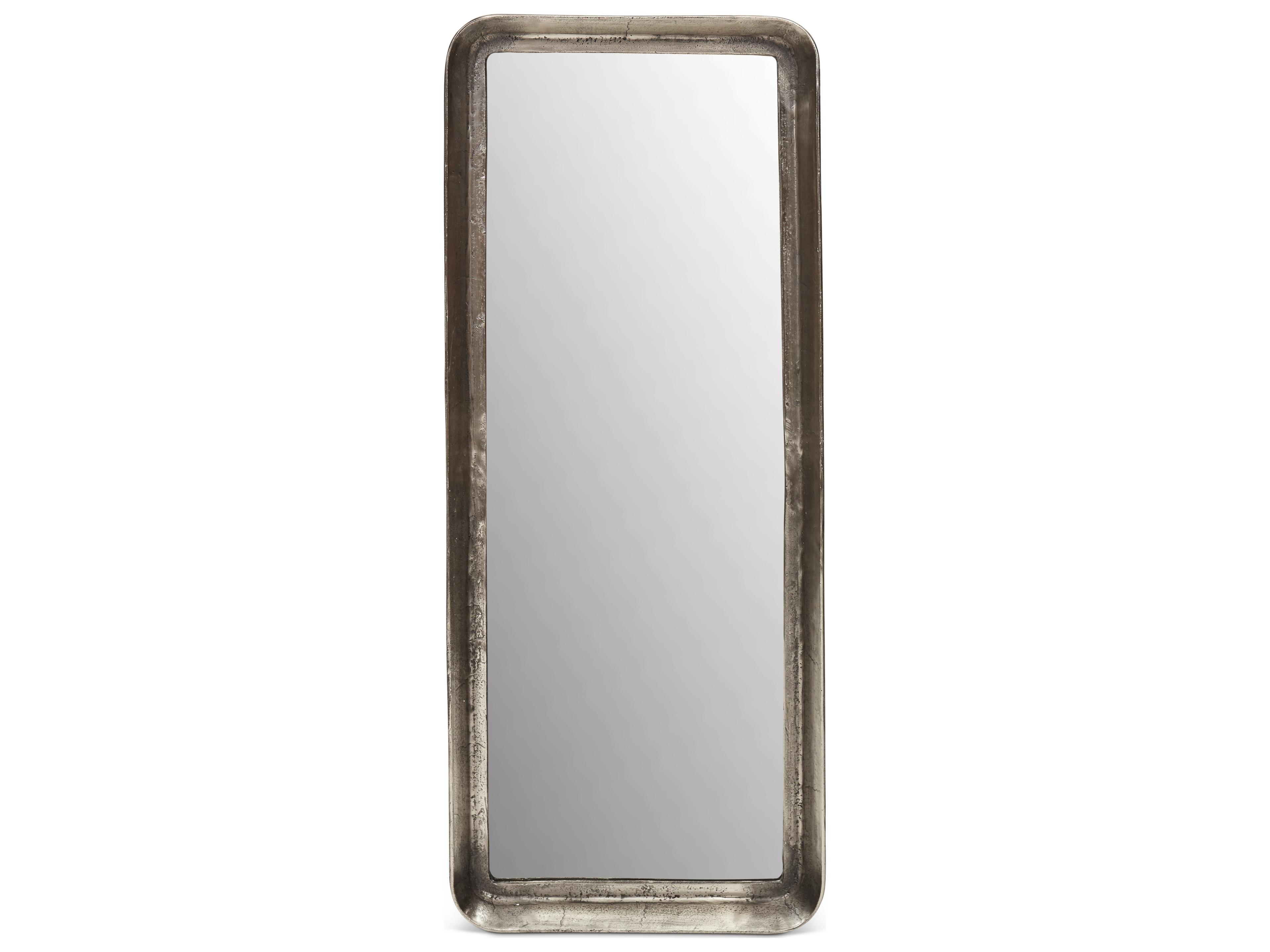 Vinod Wall Mirror Elements Vintage Silver Reclaimed Frame