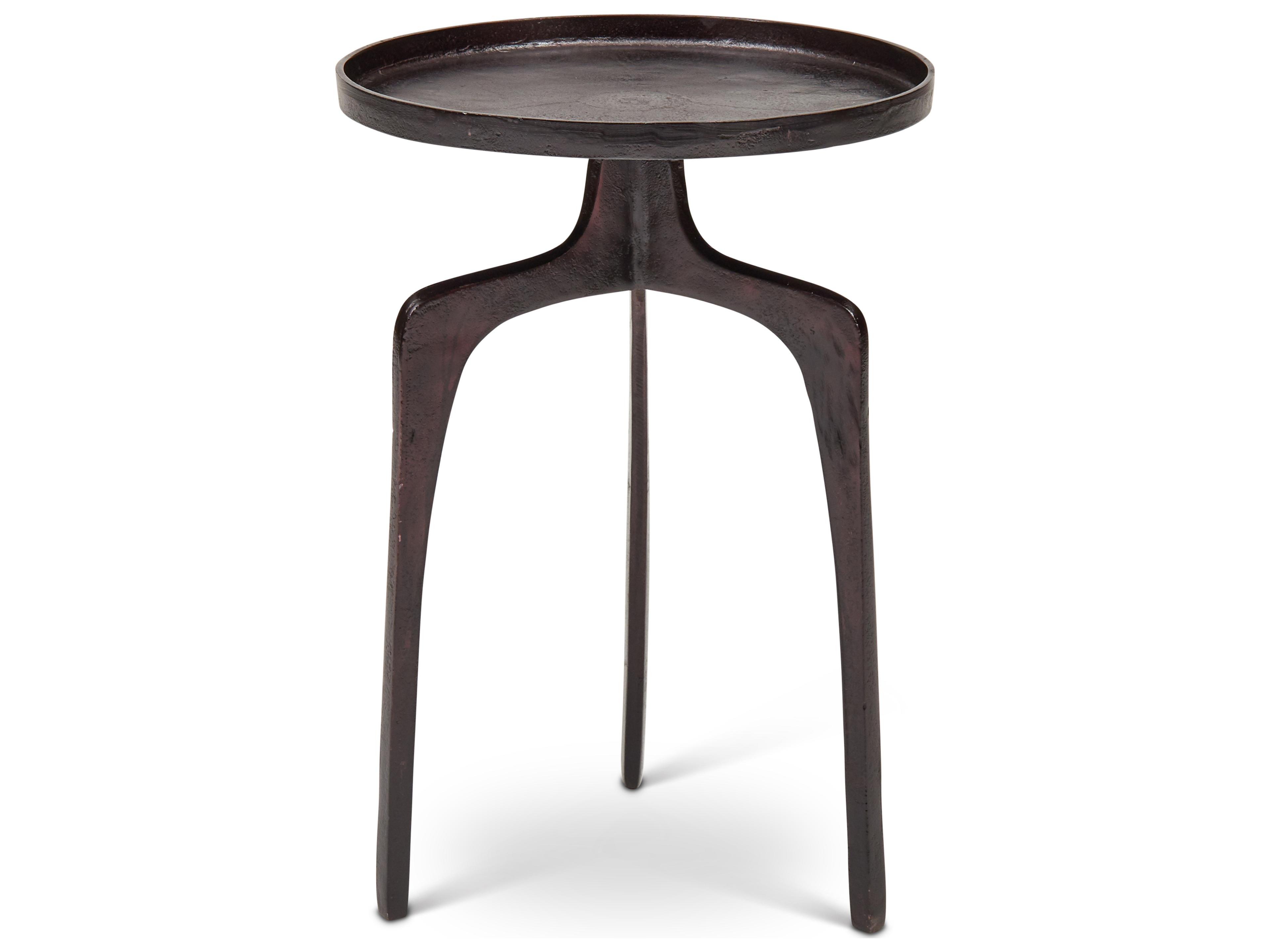 Vinya End Table Elements Raw Bronze