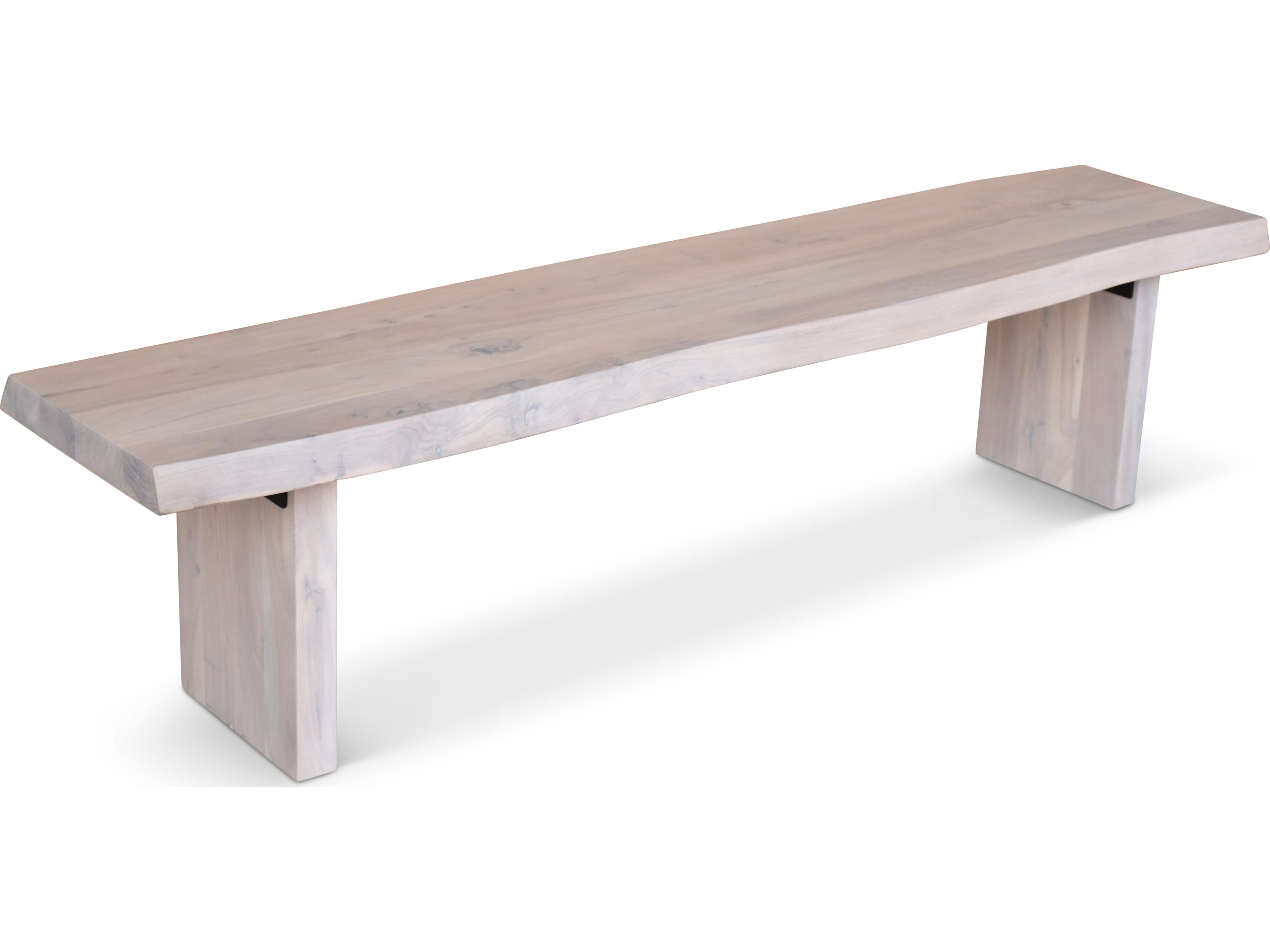 Urbia Brooks White Wash Accent Bench