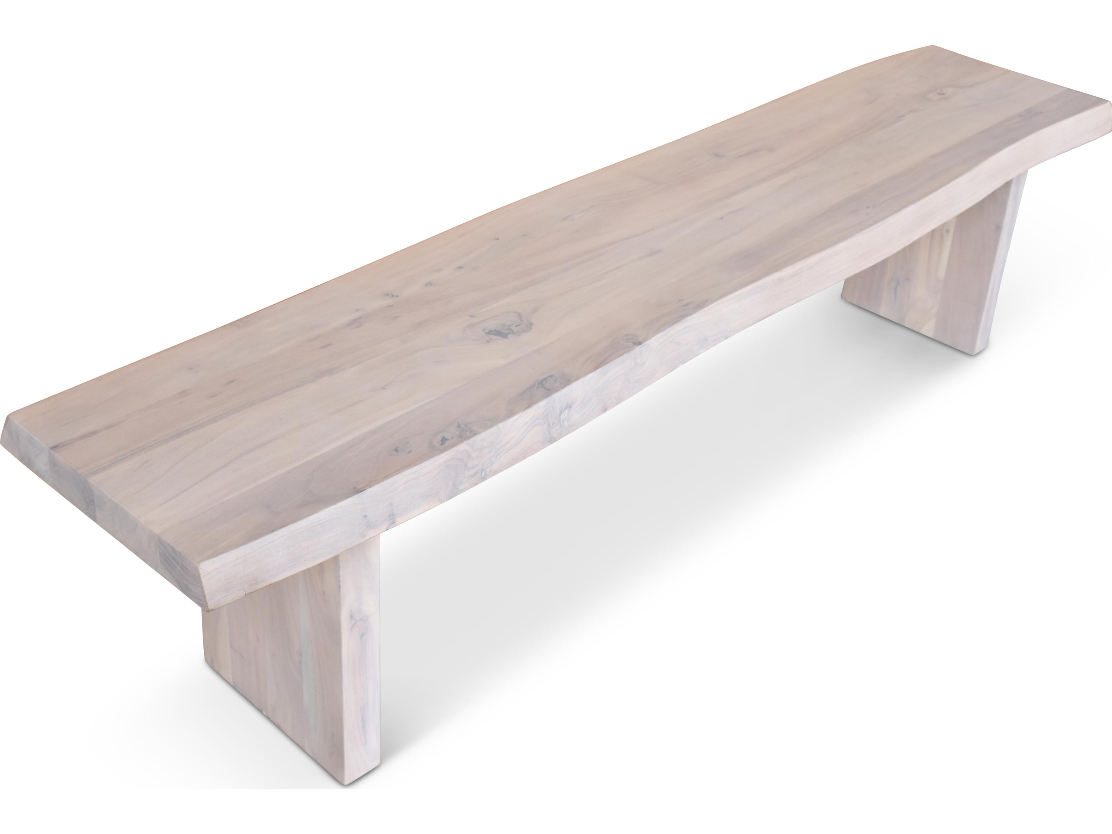 Urbia Brooks White Wash Accent Bench