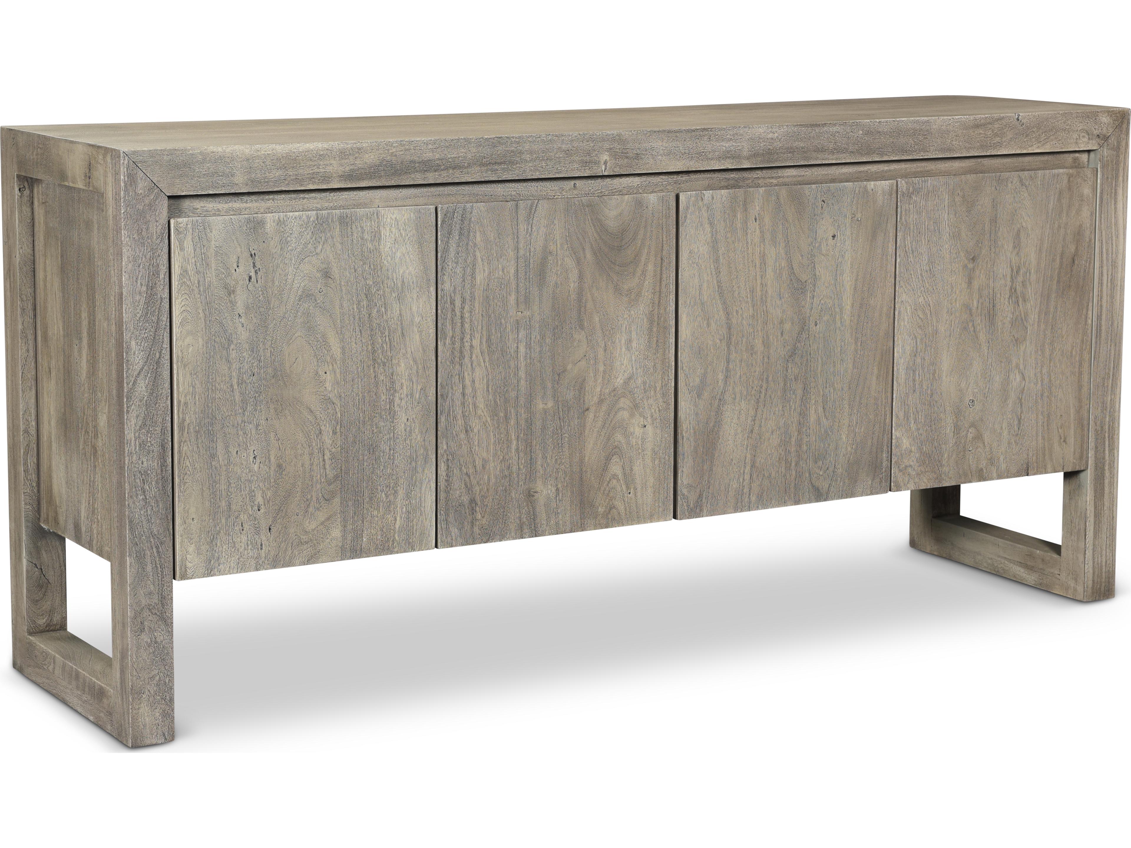 Urbia Brooks 68" Acacia Wood Sandblasted Grey Sideboard