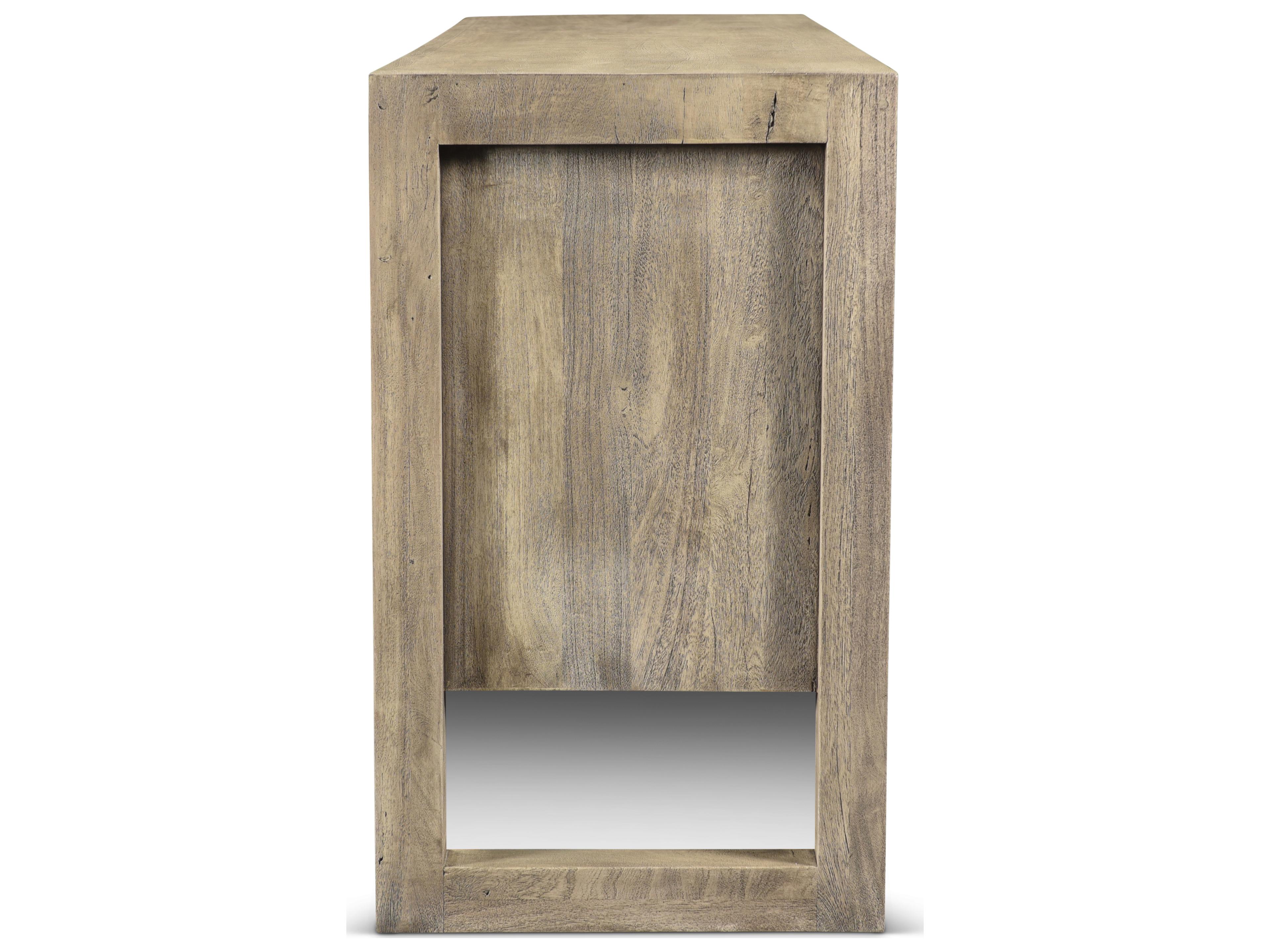 Urbia Brooks 68" Acacia Wood Sandblasted Grey Sideboard