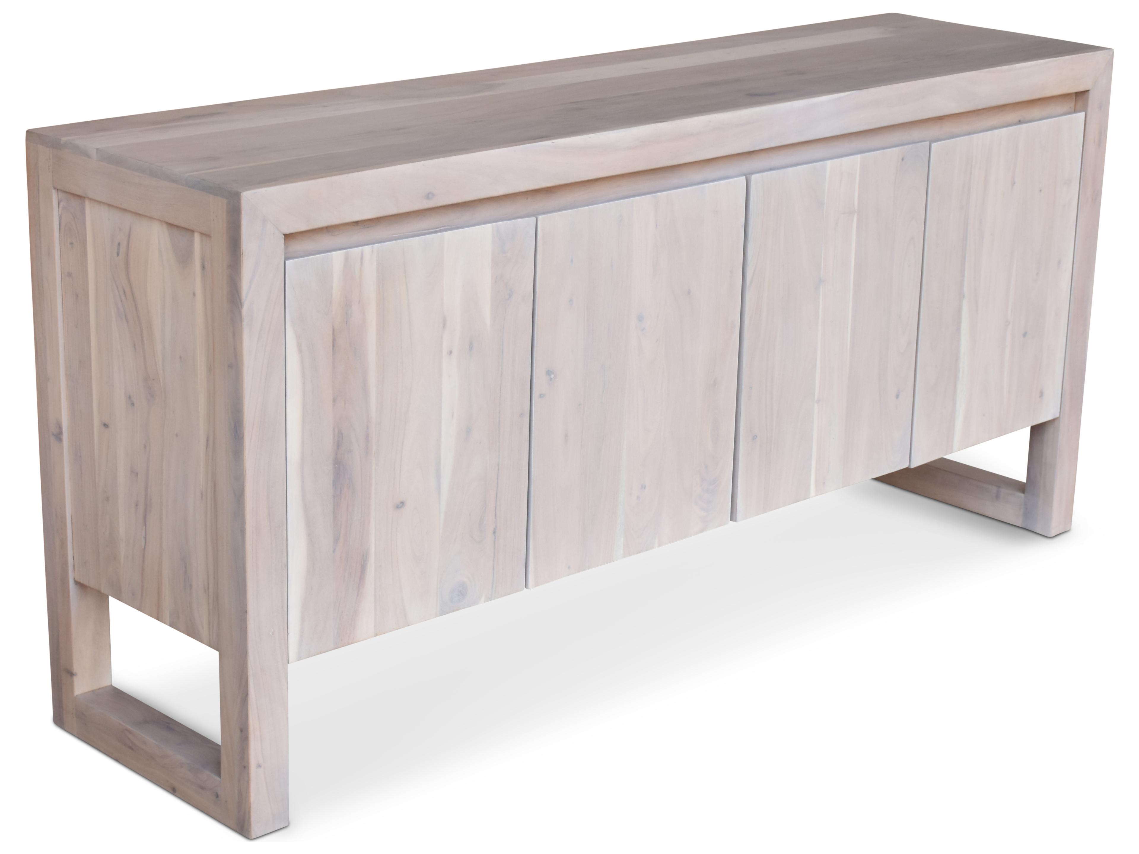 Urbia Brooks 68" Acacia Wood White Wash Sideboard