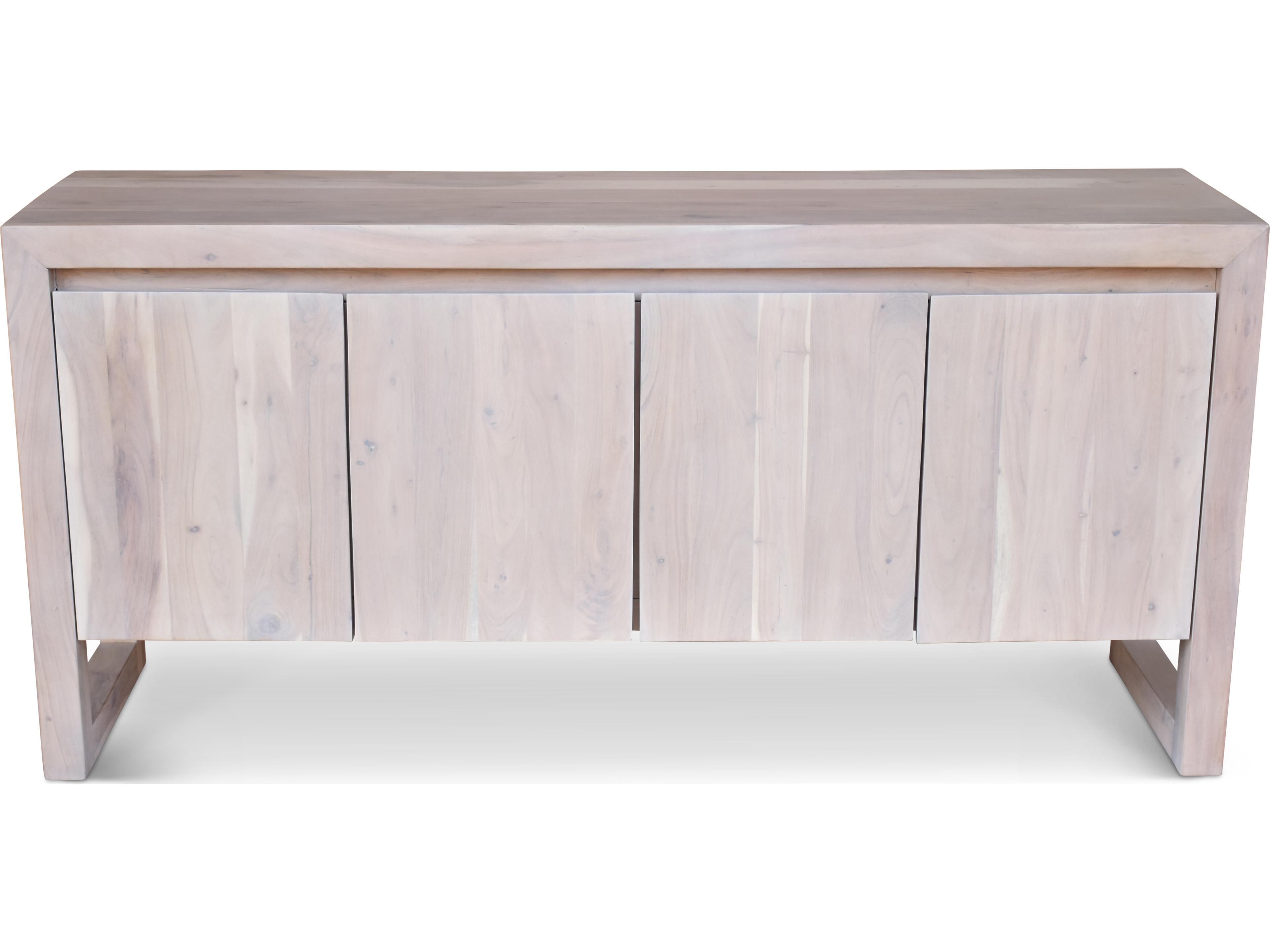 Urbia Brooks 68" Acacia Wood White Wash Sideboard