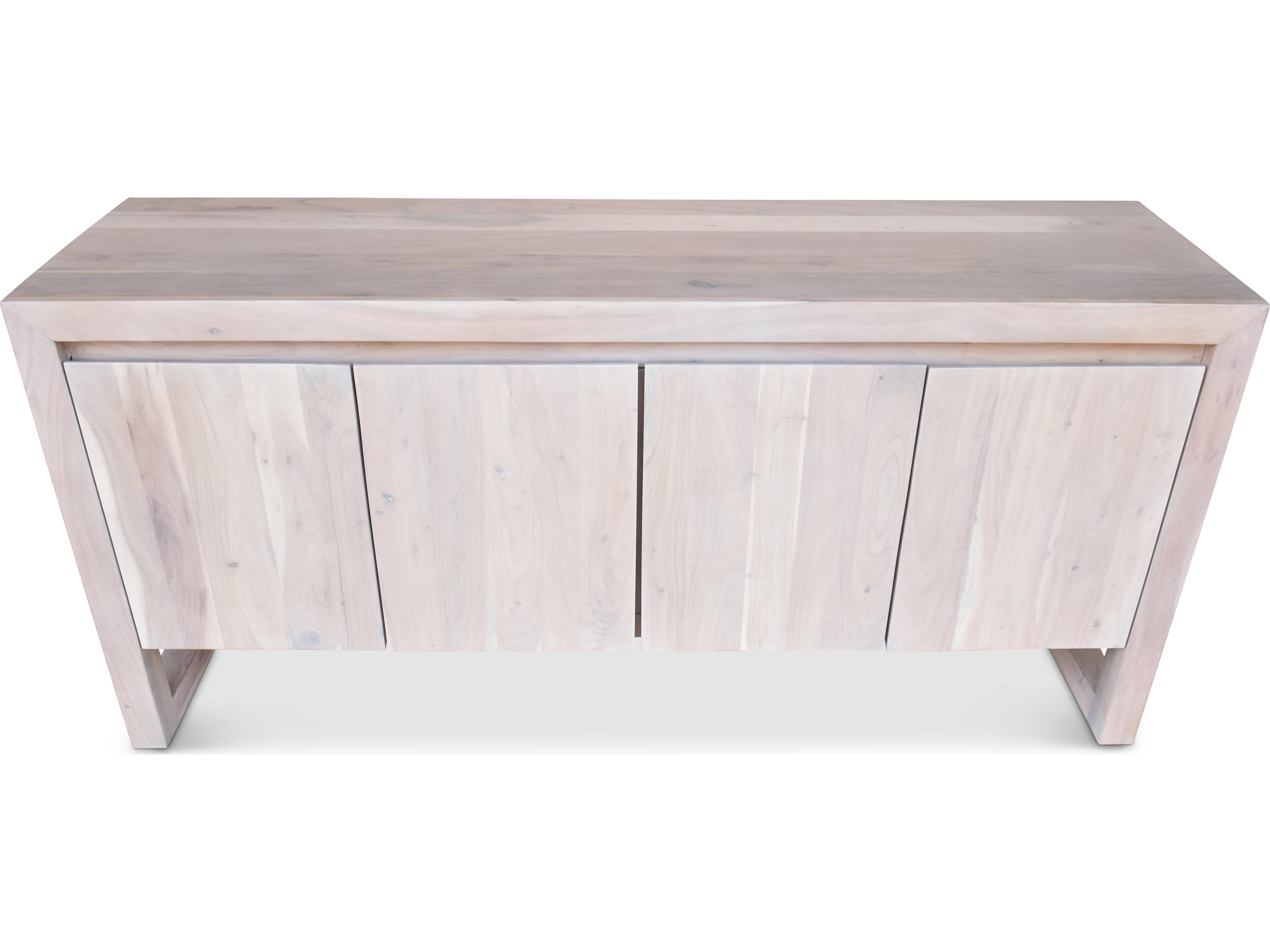 Urbia Brooks 68" Acacia Wood White Wash Sideboard