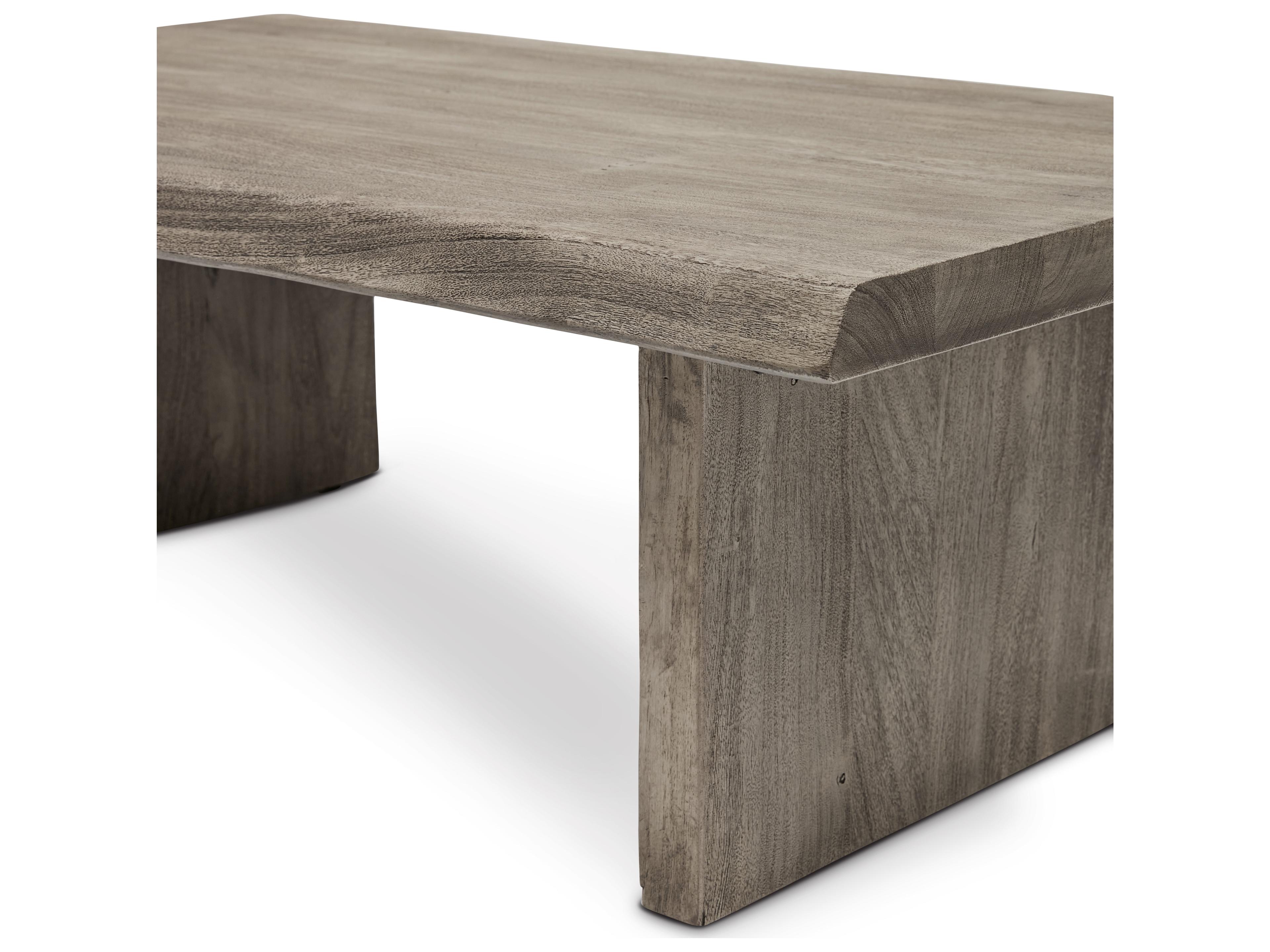 Urbia Brooks Rectangular Wood Sandblasted Grey Coffee Table