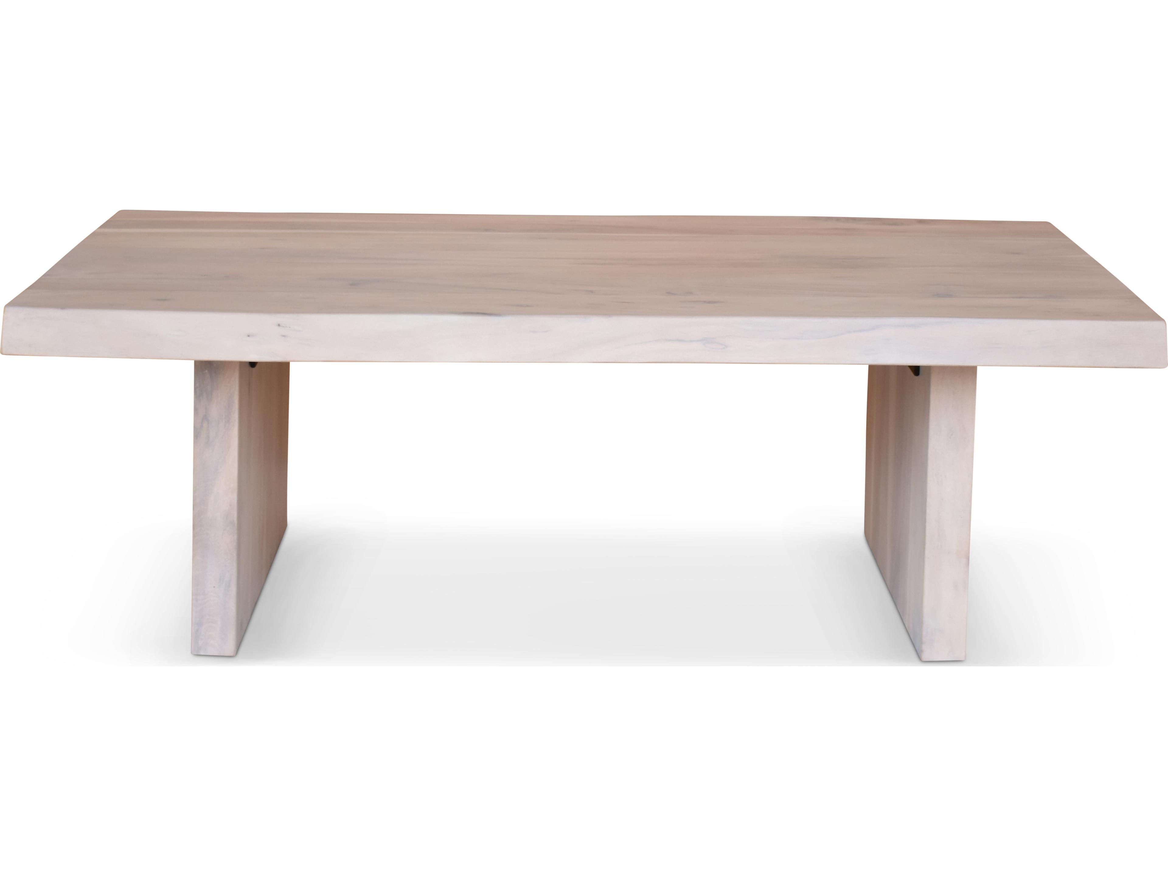 Urbia Brooks Rectangular Wood White Wash Coffee Table