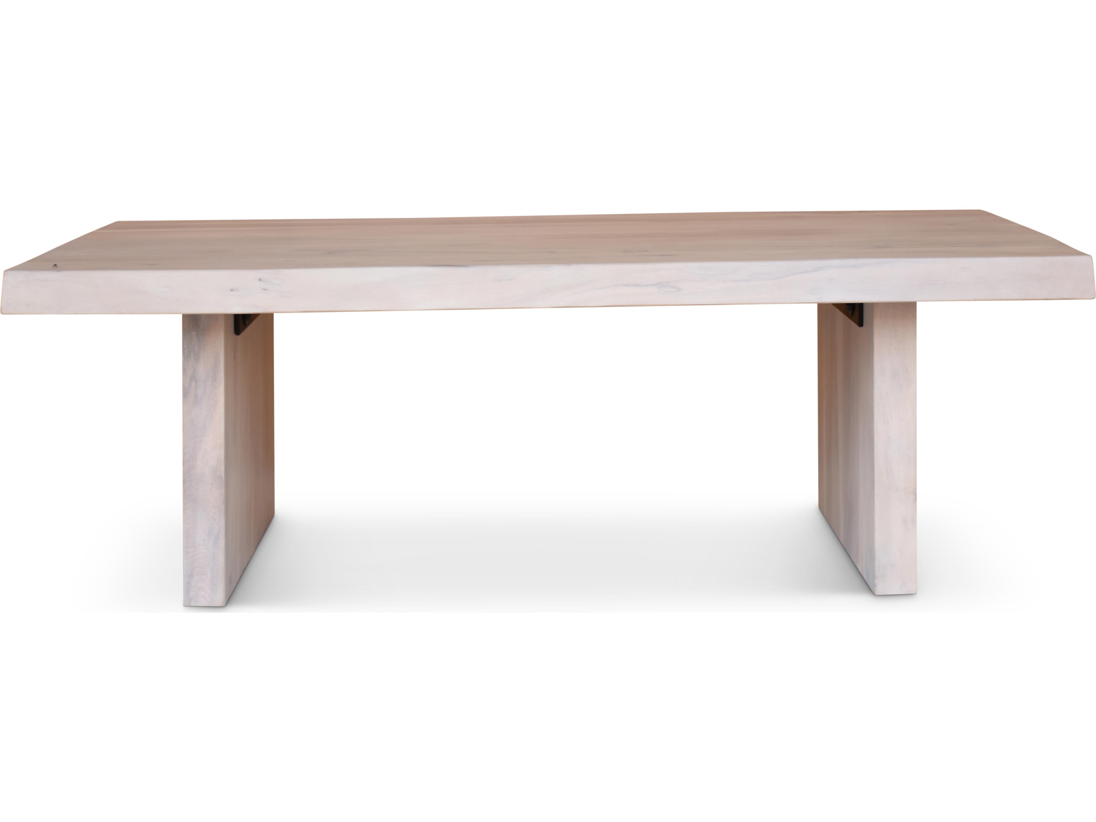 Urbia Brooks Rectangular Wood White Wash Coffee Table